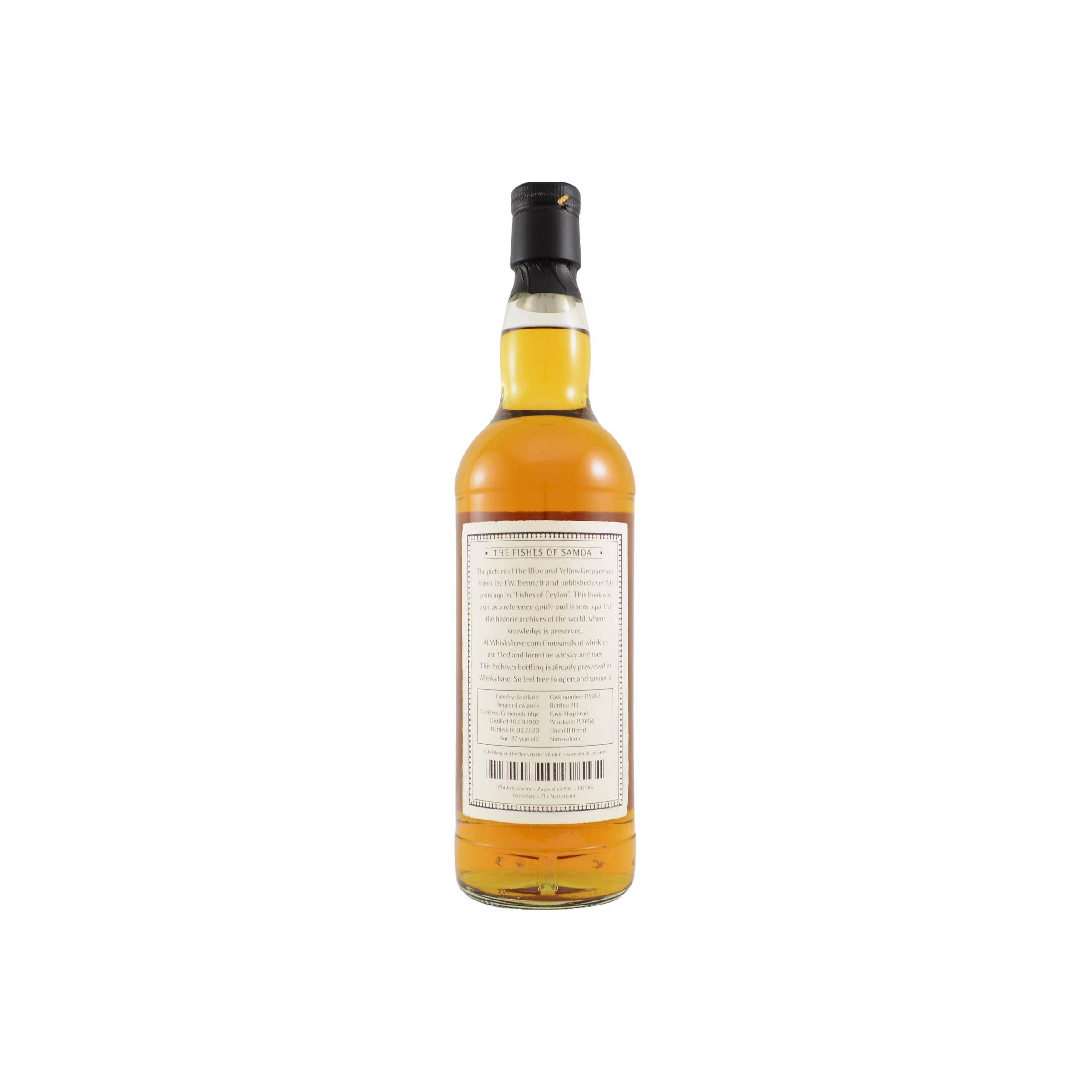 Cameronbridge 1992 27 Years Single Grain Whisky 2