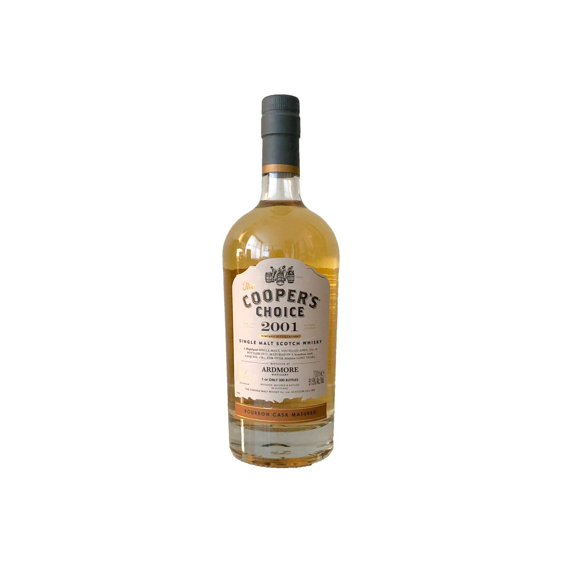 Ardmore The Cooper's Choice 2001 16 Years Single Malt Whisky