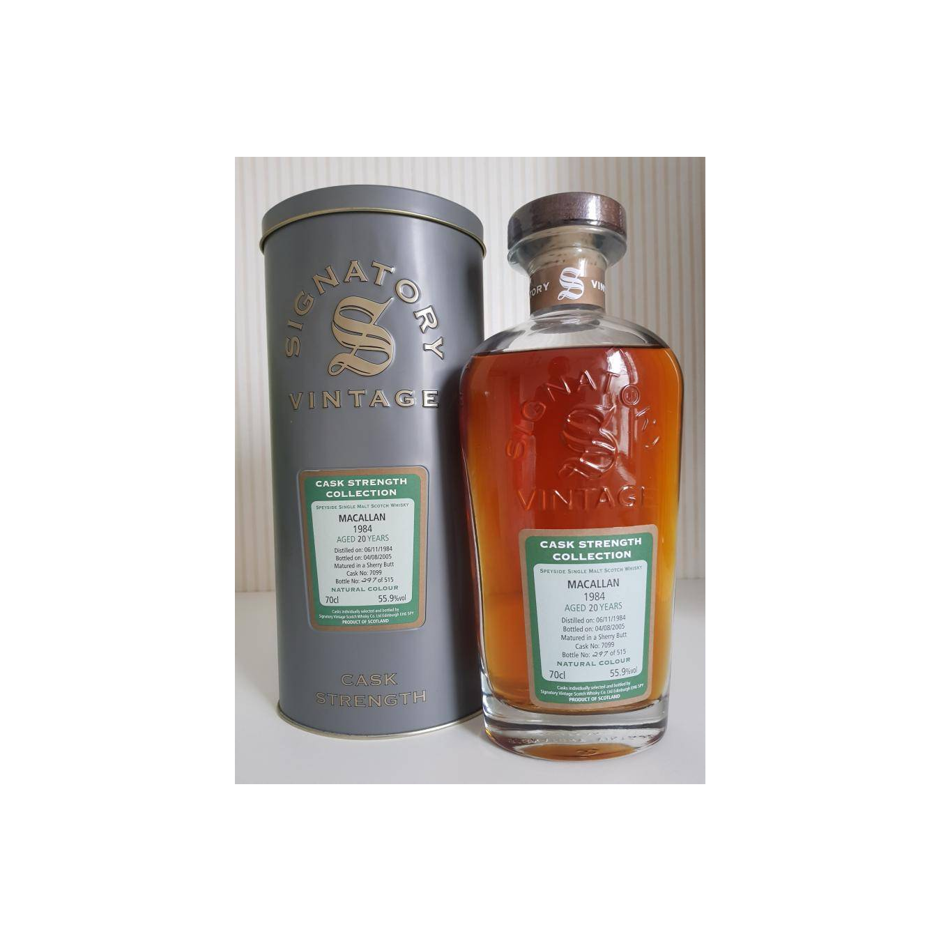 The Macallan Cask Strength Collection 1984 20 Years Single Malt Whisky 2