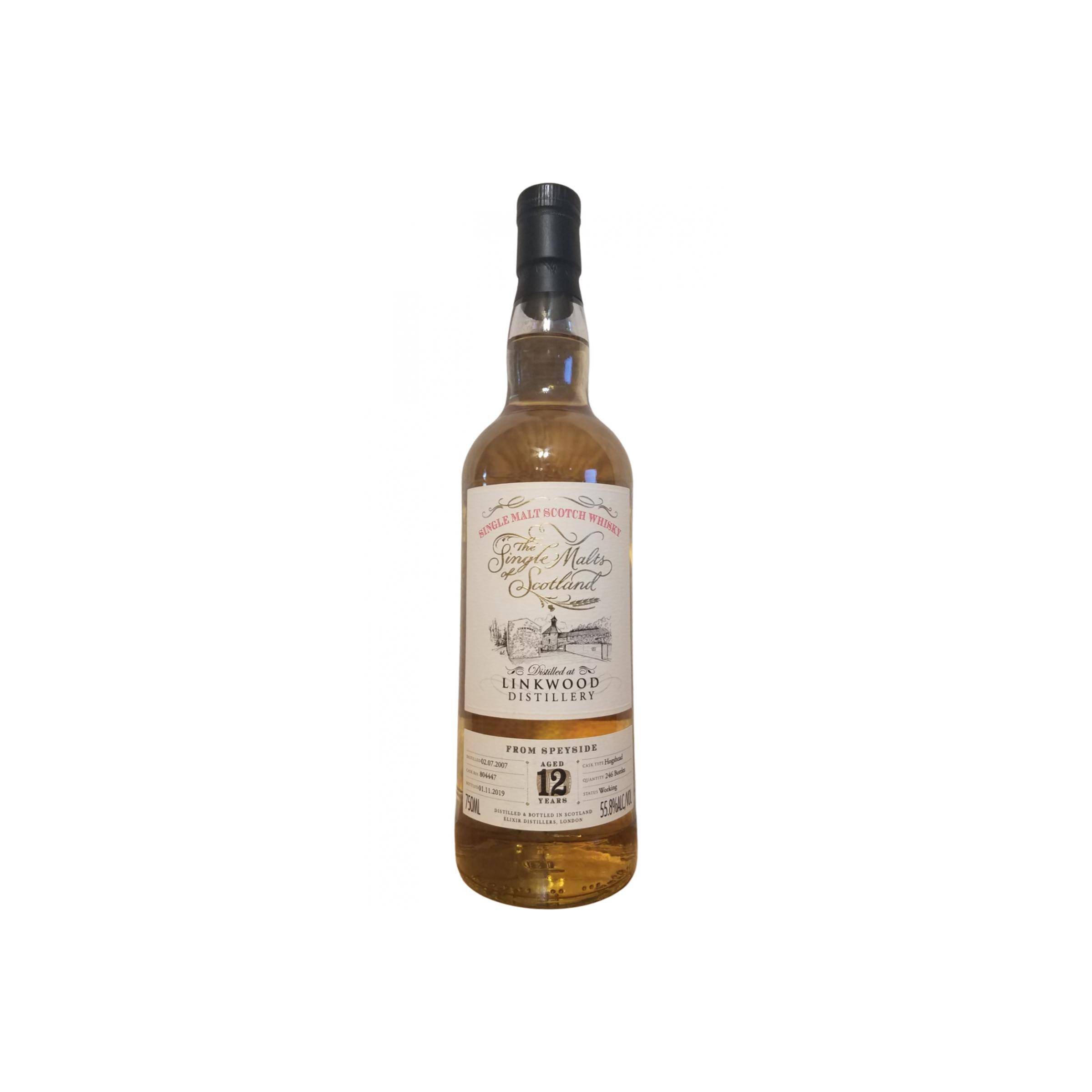 Linkwood The Single Malts of Scotland 2007 12 Years Single Malt Whisky