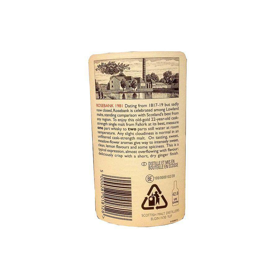 Rosebank 1981 22 Years Single Malt Whisky 3