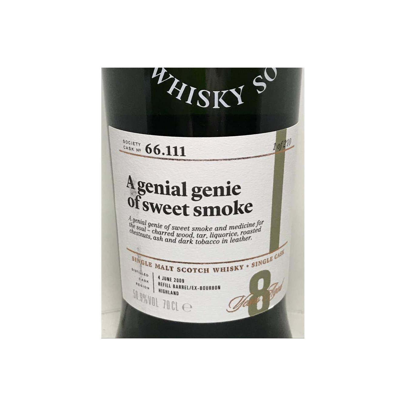 The Scotch Malt Whisky Society 2009 8 Years Single Malt Whisky 2