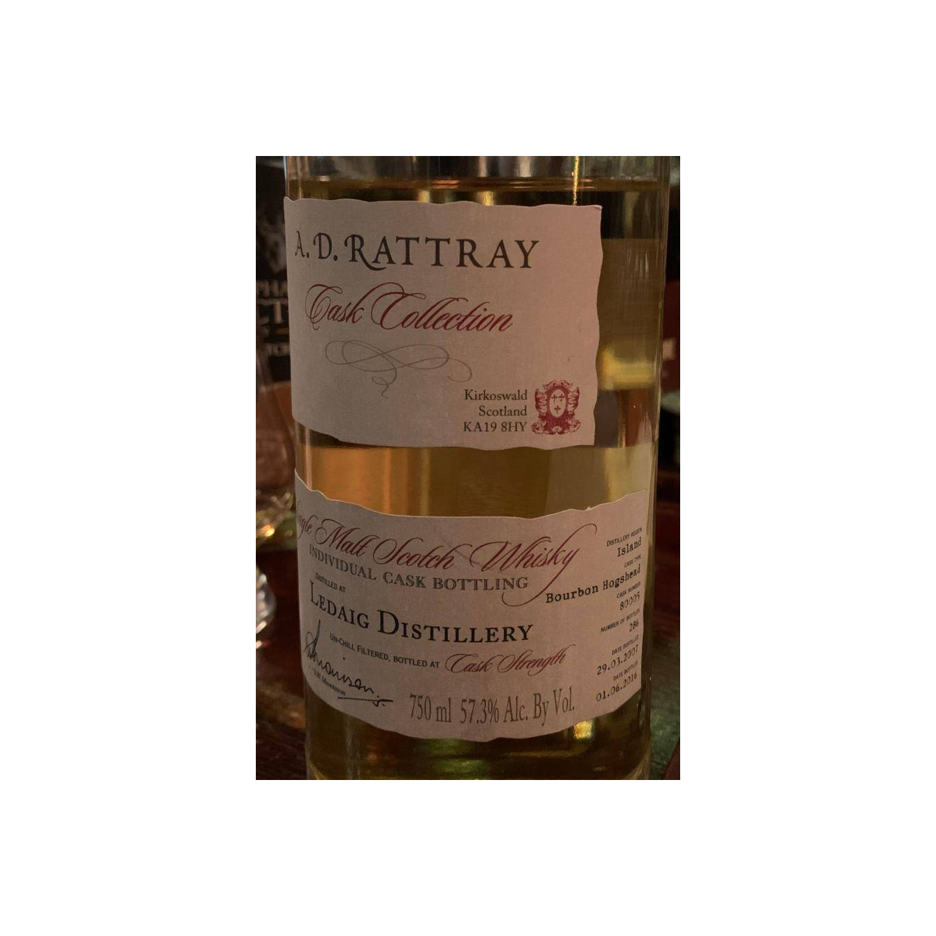 Tobermory Individual Cask Bottling 2007 9 Years Single Malt Whisky