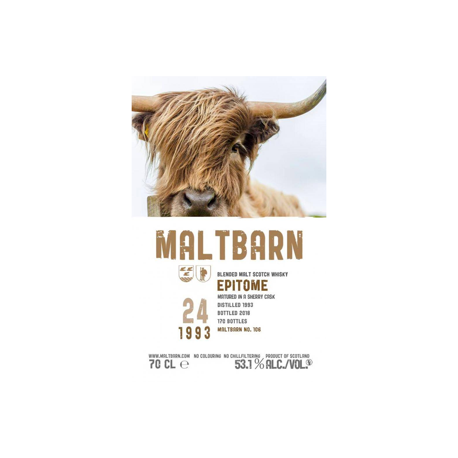 Maltbarn 1993 24 Years Blended Malt Whisky 2