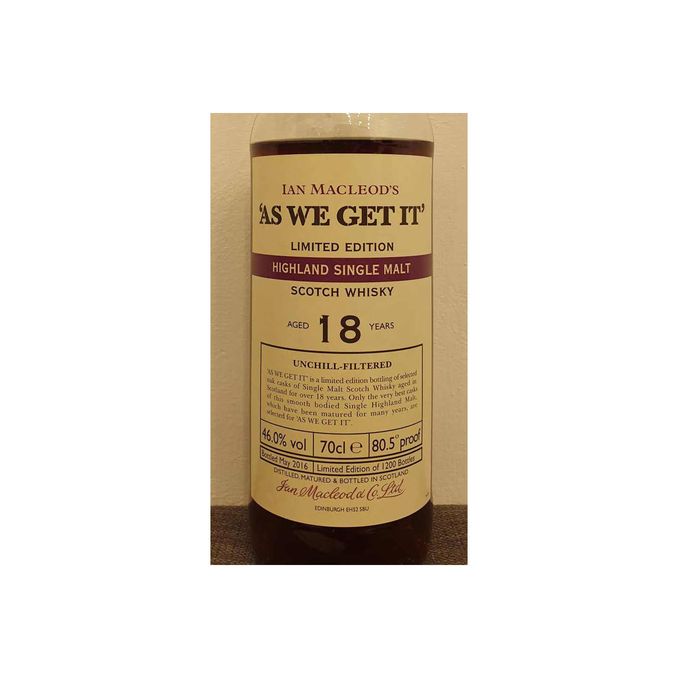 Ian Macleod 18 Years Single Malt Whisky