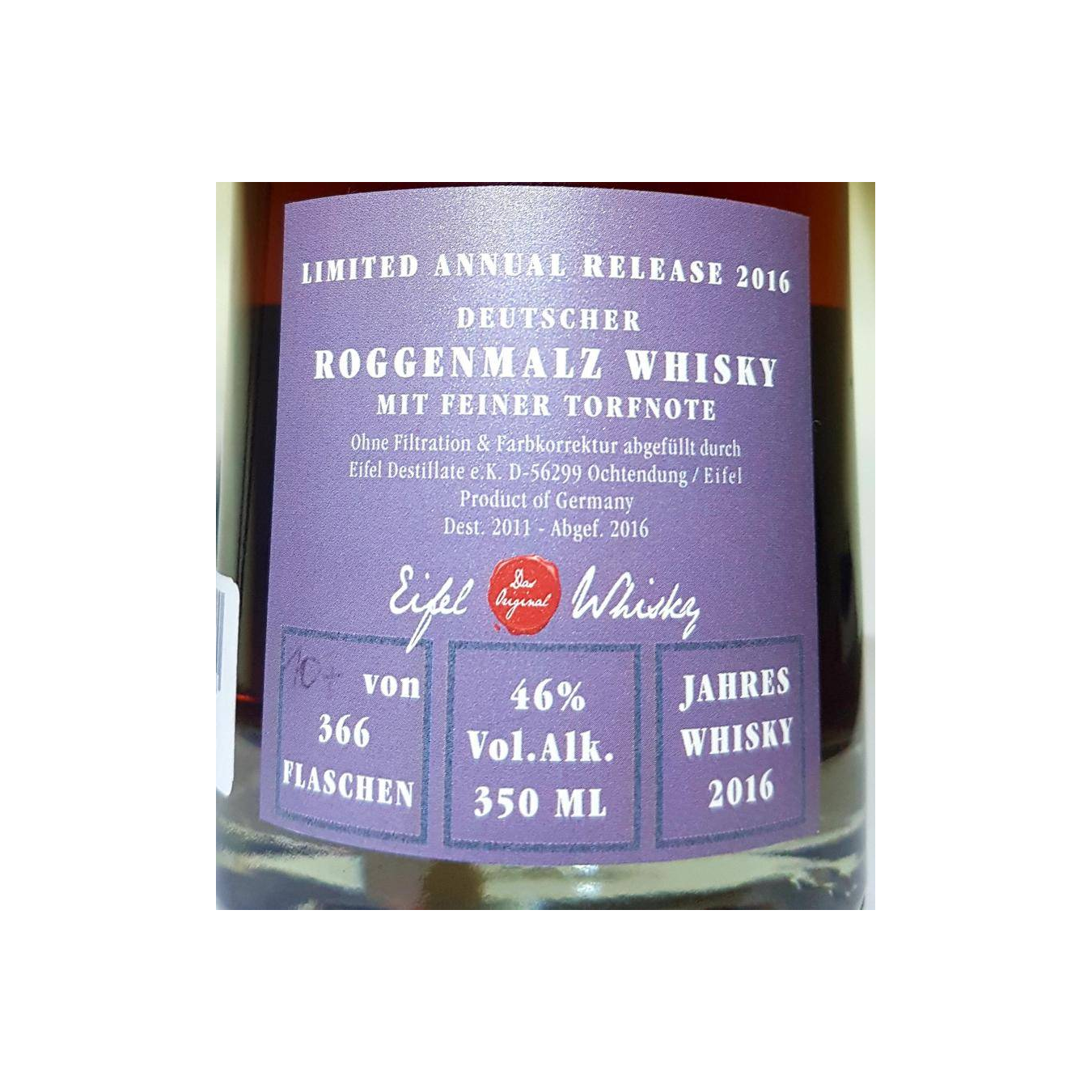 Eifel Whisky Roggenmehl Whisky 2