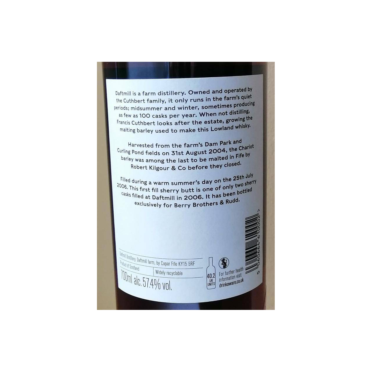 Daftmill Single Cask 2006 12 Years Single Malt Whisky 3