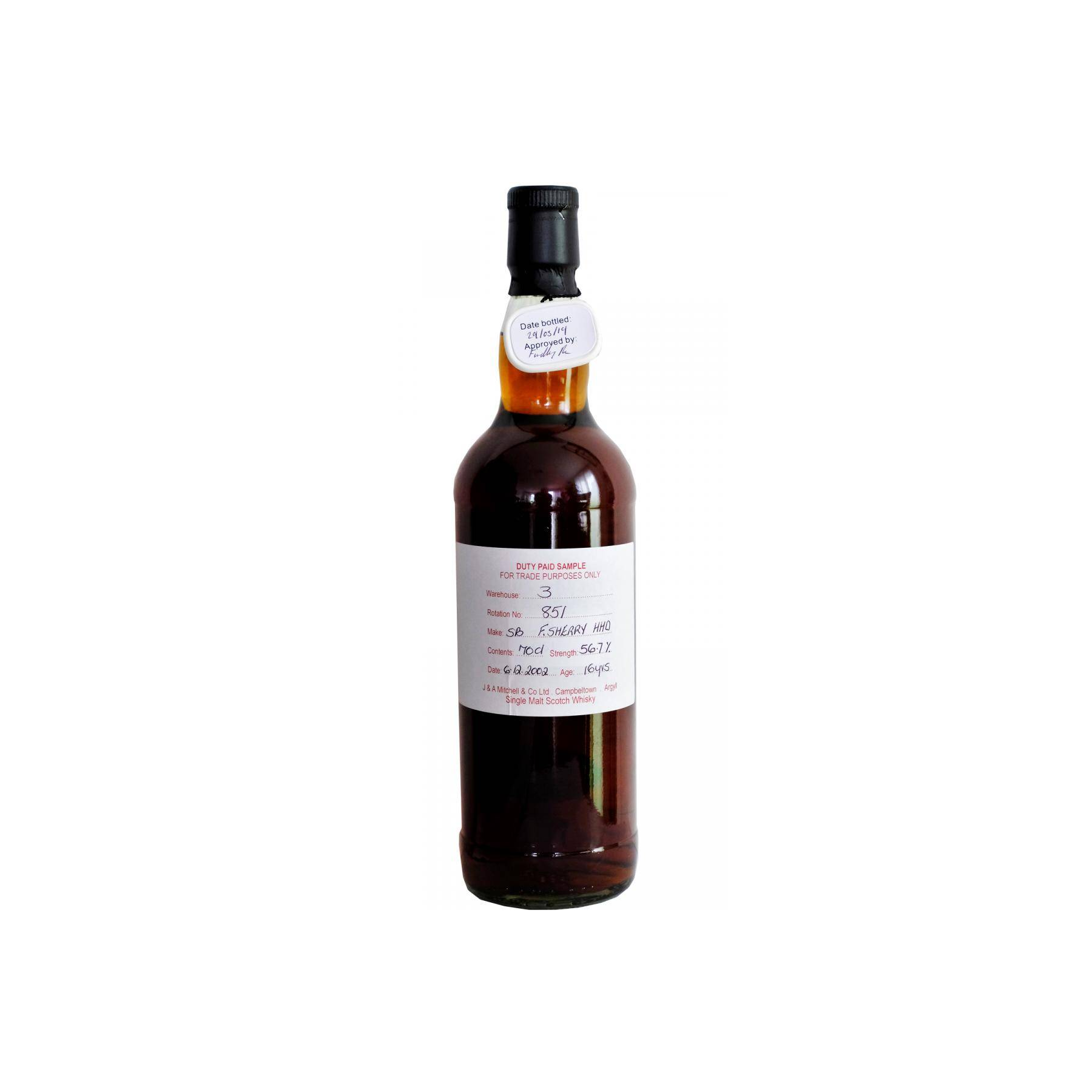 Springbank Duty Paid Sample - For Trade Purposes Only 2002 16 Years Single Malt Whisky
