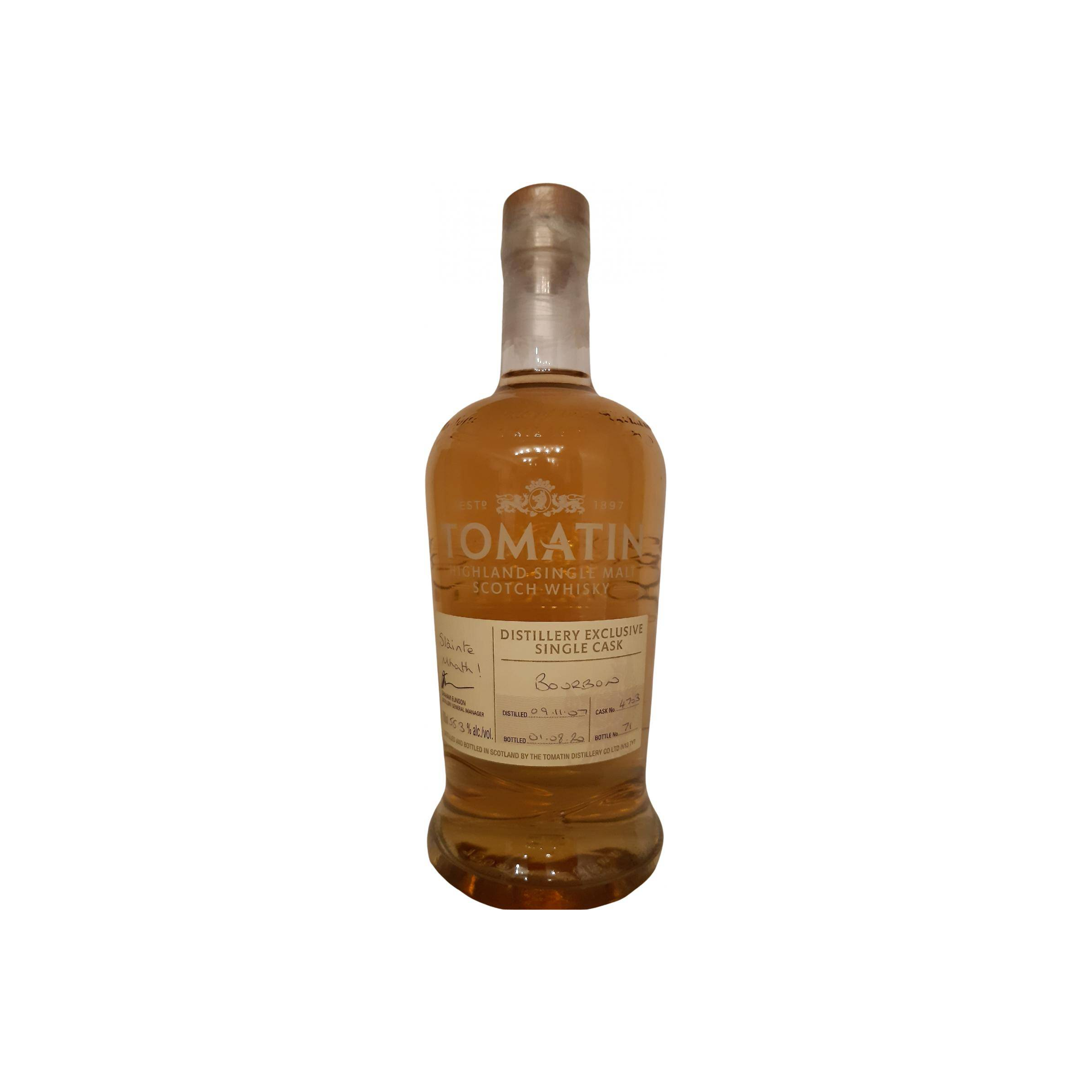Tomatin 2007 12 Years Single Malt Whisky
