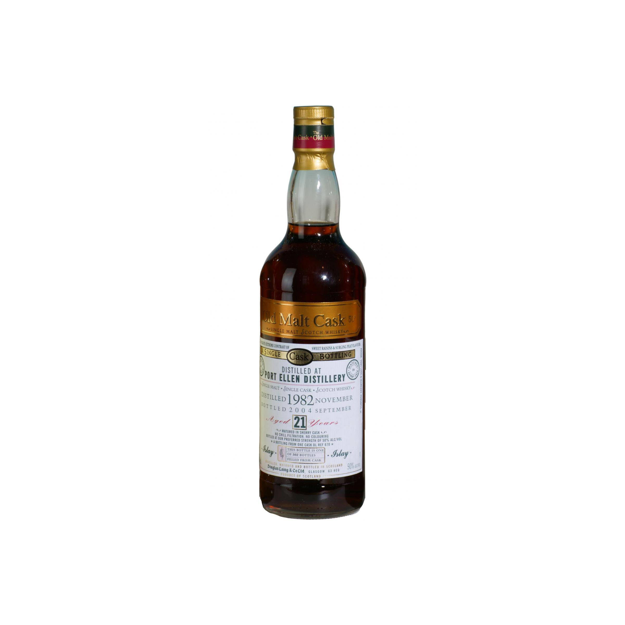 Port Ellen Old Malt Cask 1982 21 Years Single Malt Whisky