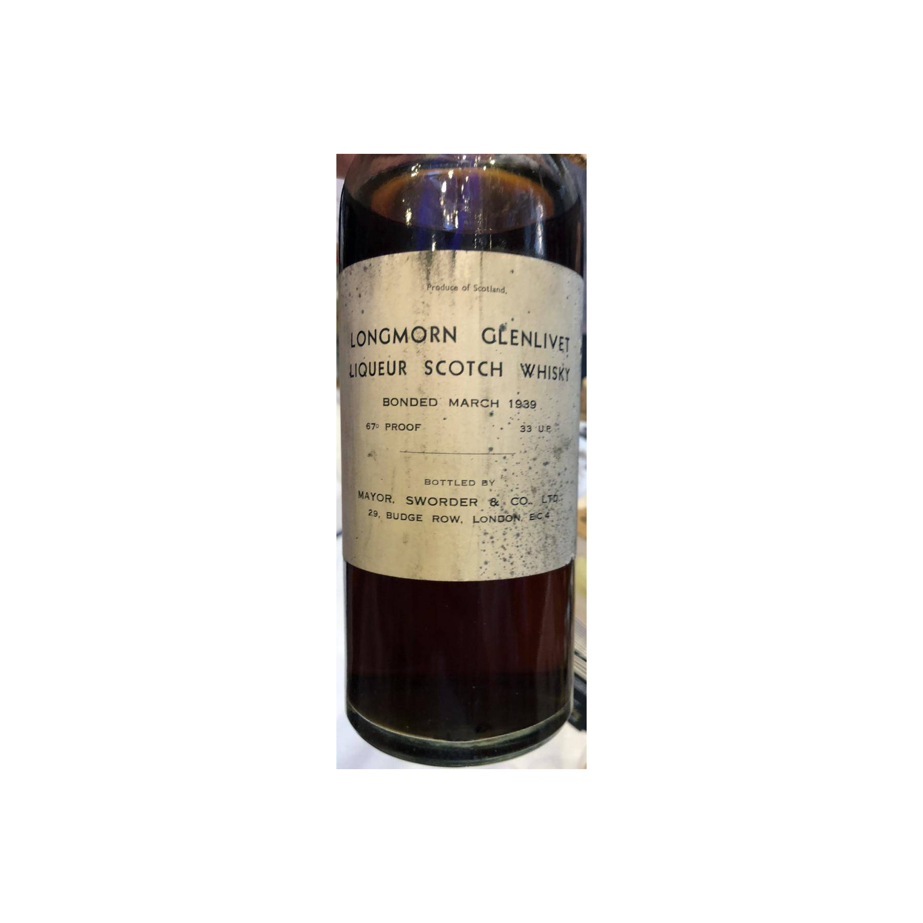 Longmorn 1939 Single Malt Whisky