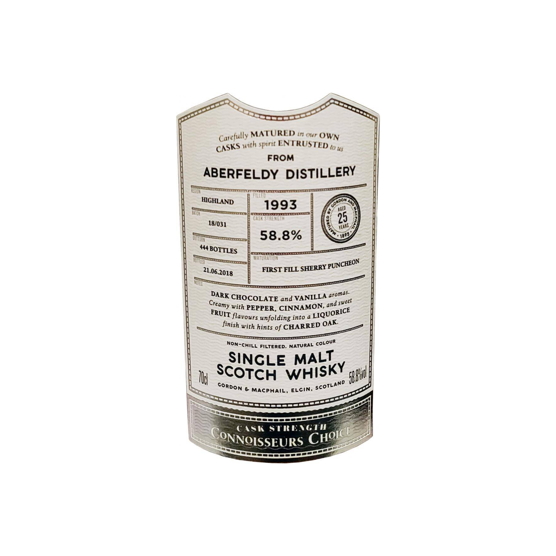 Aberfeldy Connoisseurs Choice - Cask Strength 1993 25 Years Single Malt Whisky 3