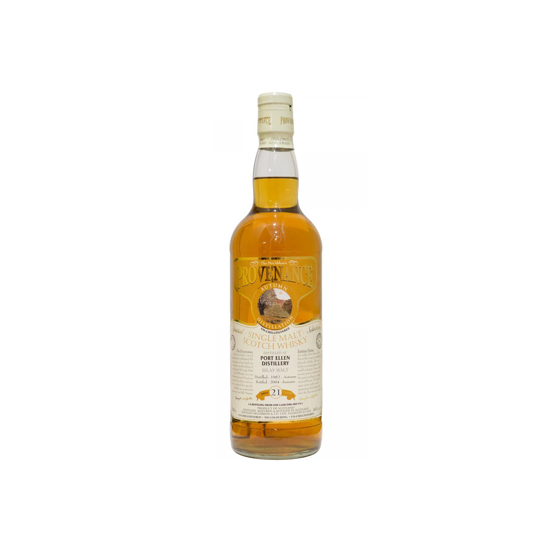 Port Ellen McGibbon's Provenance 1982 21 Years Single Malt Whisky