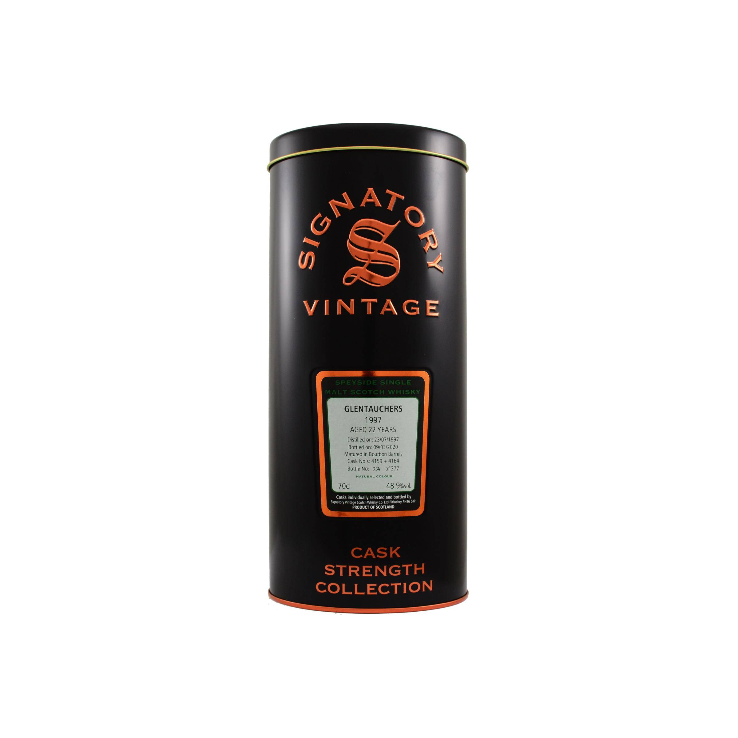 Glentauchers Cask Strength Collection 1997 22 Years Single Malt Whisky 2