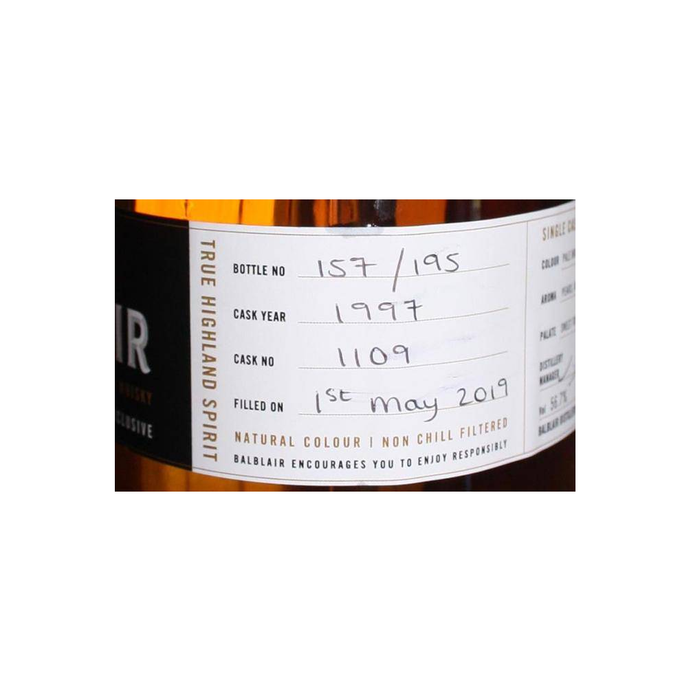 Balblair Single Cask 1997 21 Years Single Malt Whisky 2