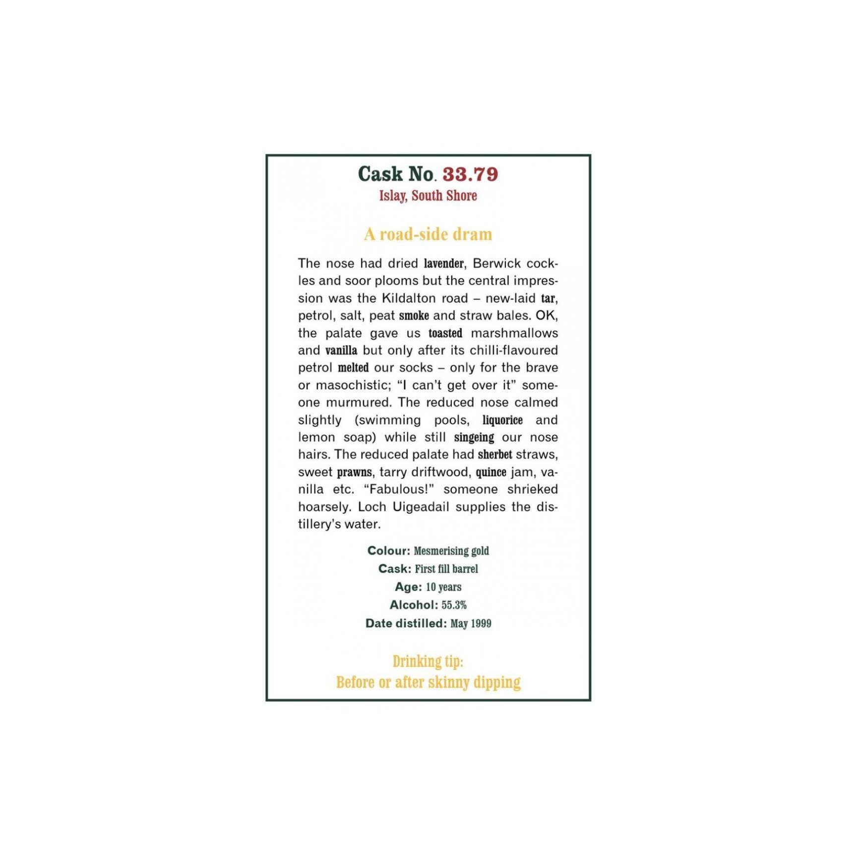 The Scotch Malt Whisky Society 1999 10 Years Single Malt Whisky