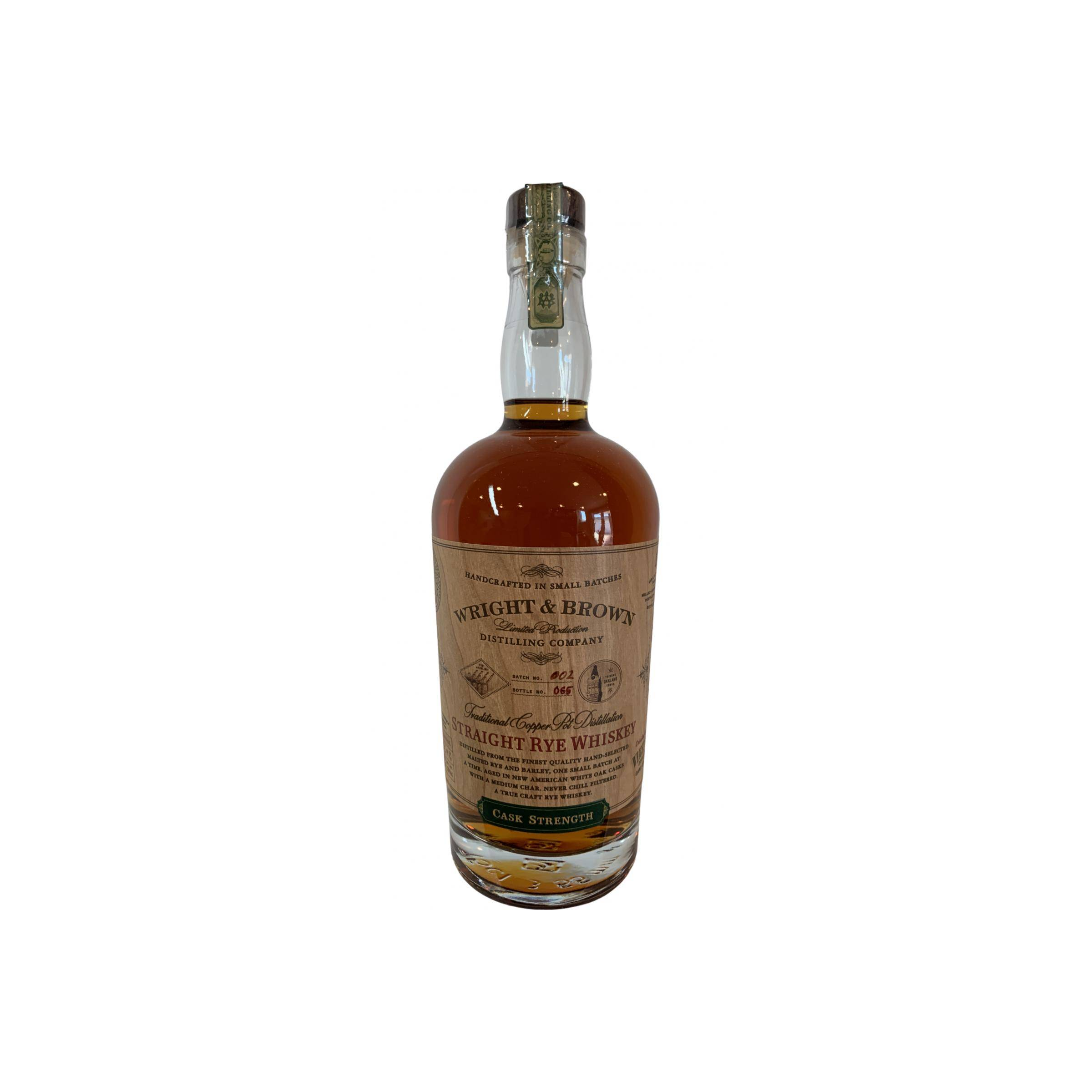 Wright & Brown Straight Rye Whiskey