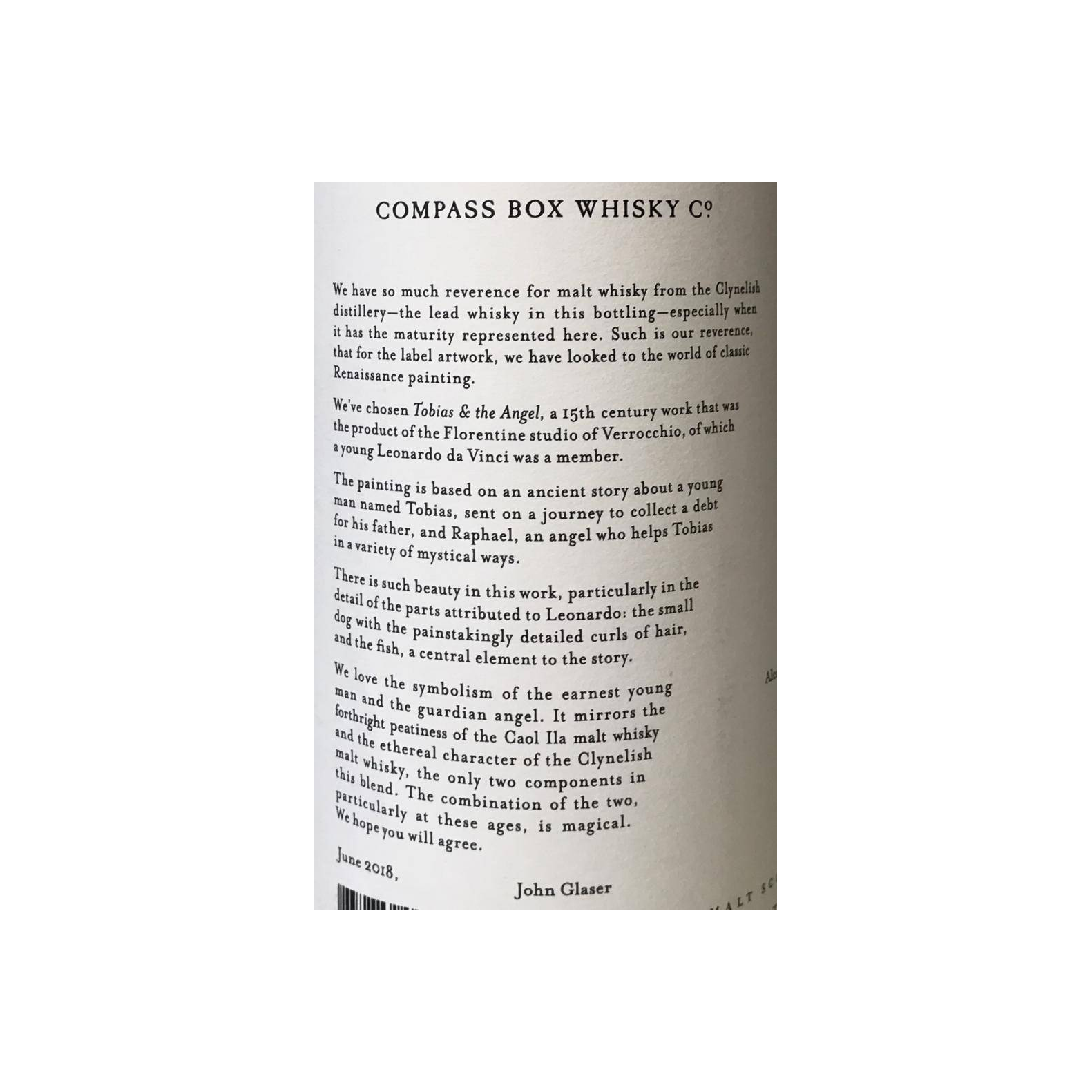 Compass Box Limited Edition Blended Malt Whisky 2