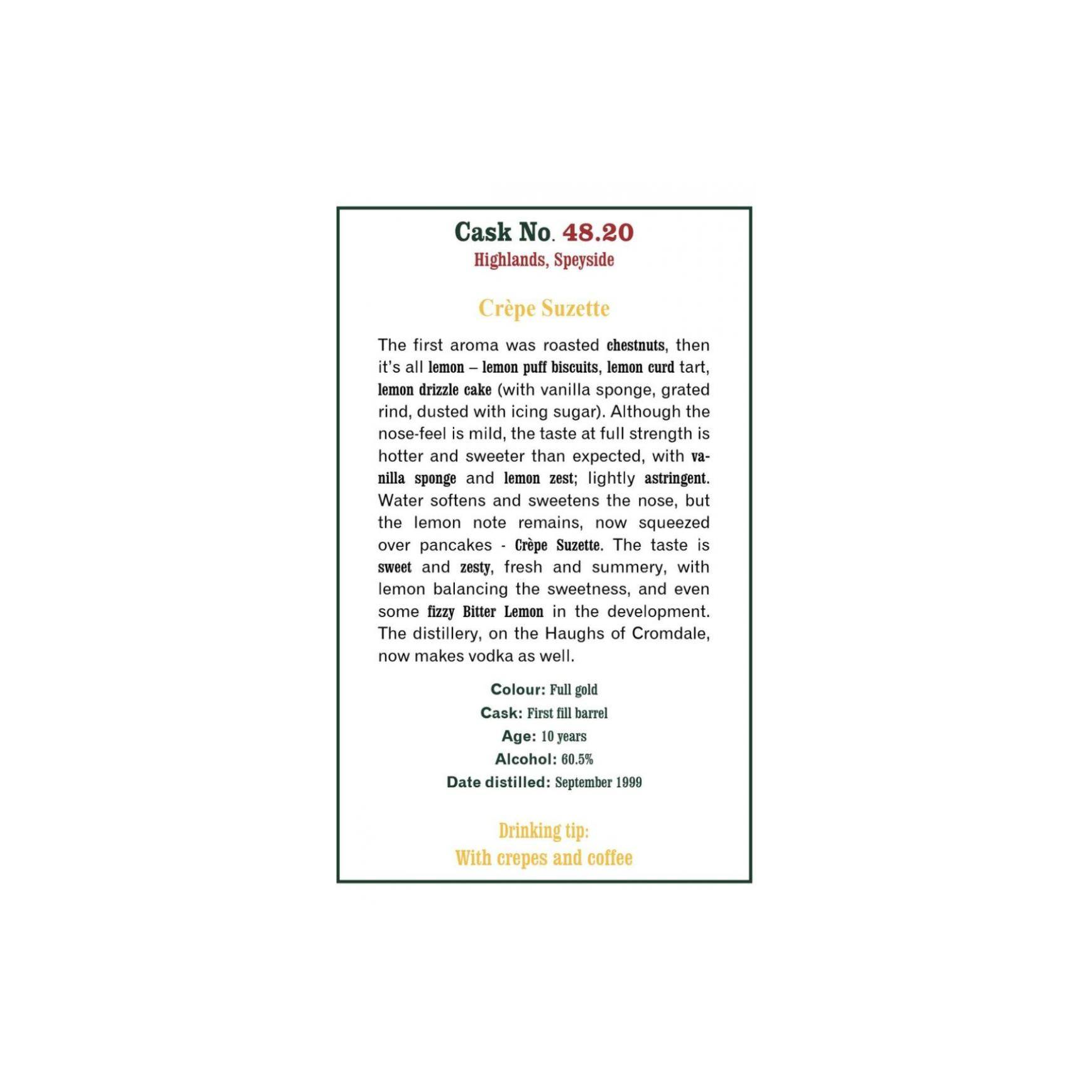 The Scotch Malt Whisky Society 1999 10 Years Single Malt Whisky 2