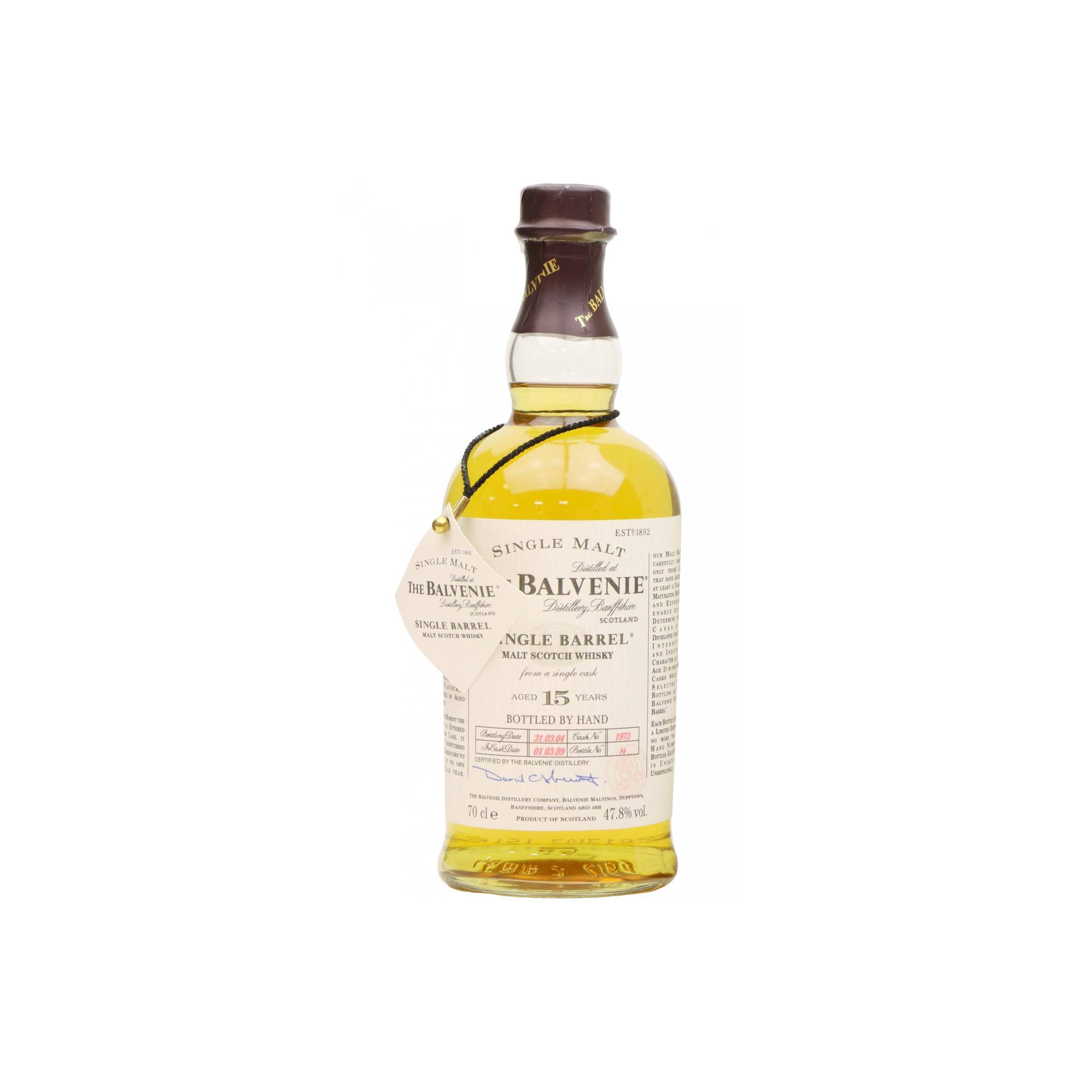 The Balvenie Single Cask 1989 15 Years Single Malt Whisky