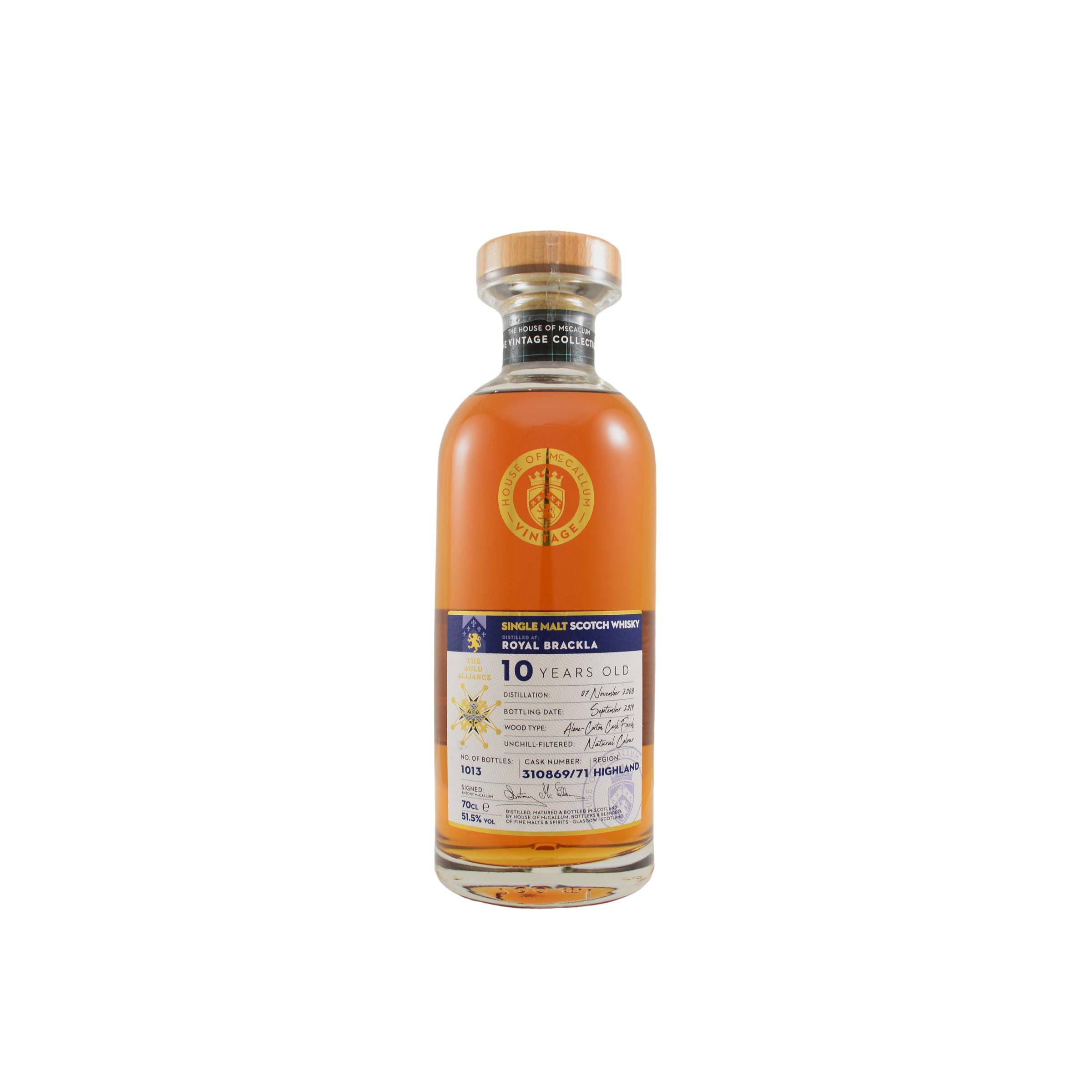 Royal Brackla 2008 10 Years Single Malt Whisky