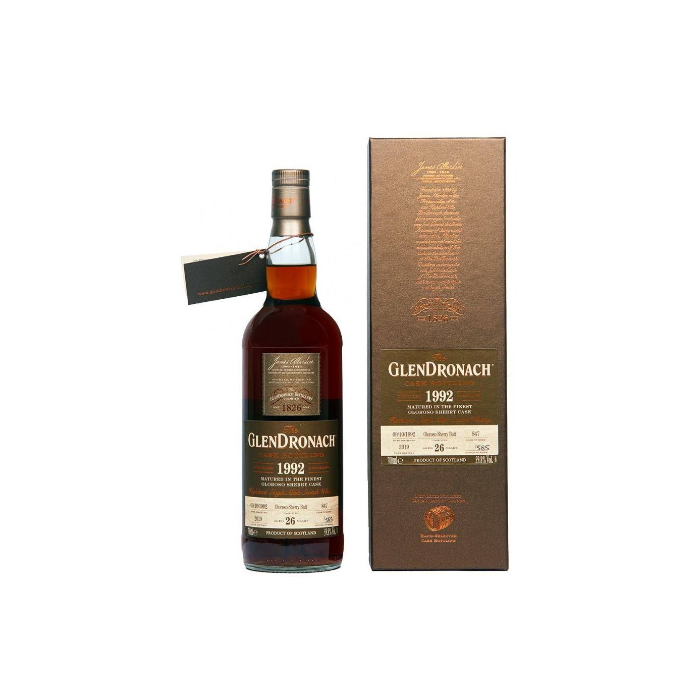 GlenDronach 1992 26 Years Single Malt Whisky 3