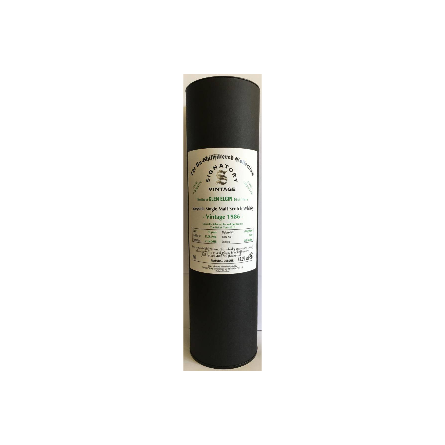 Glen Elgin 1986 31 Years Single Malt Whisky