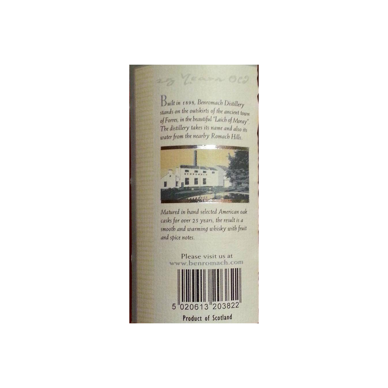 Benromach 25 Years Single Malt Whisky 3