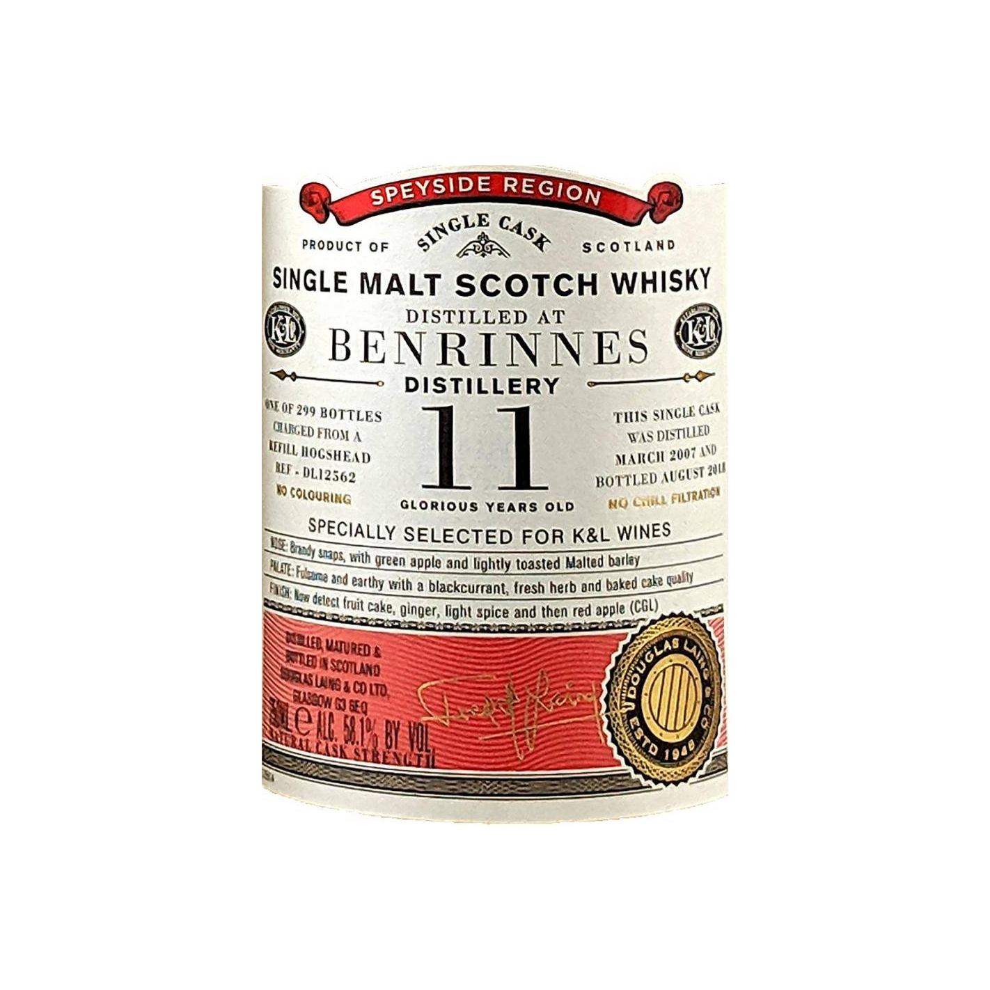 Benrinnes Old Particular 2007 11 Years Single Malt Whisky 3