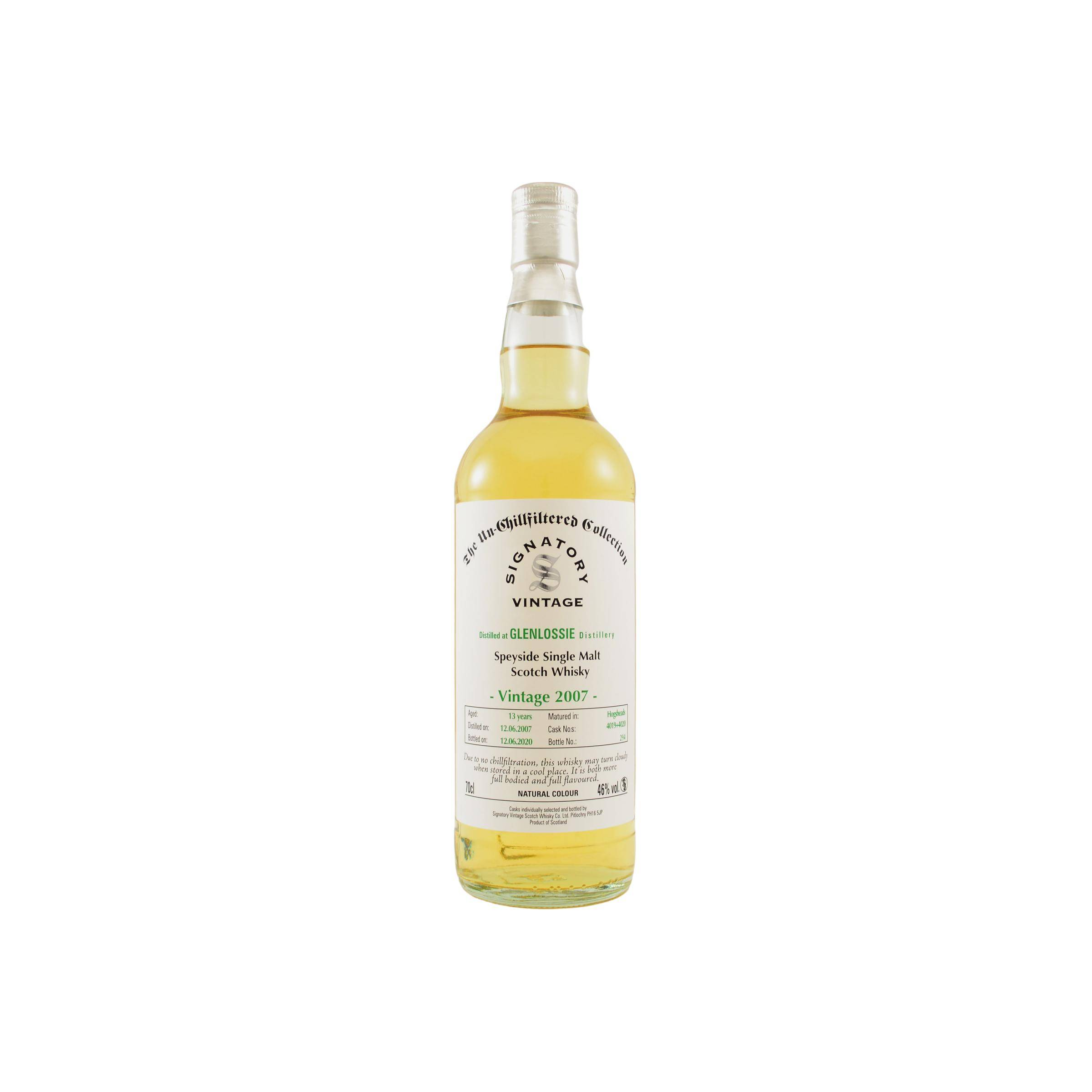 Glenlossie The Un-Chillfiltered Collection 2007 13 Years Single Malt Whisky