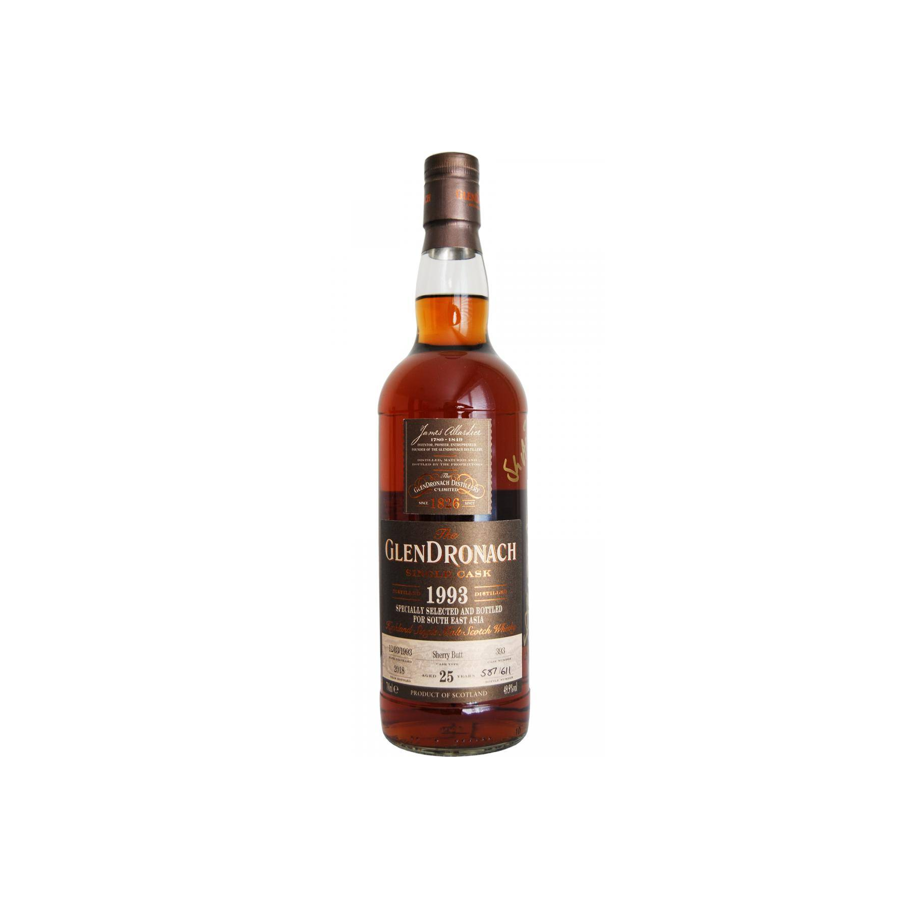 GlenDronach Single Cask 1993 25 Years Single Malt Whisky