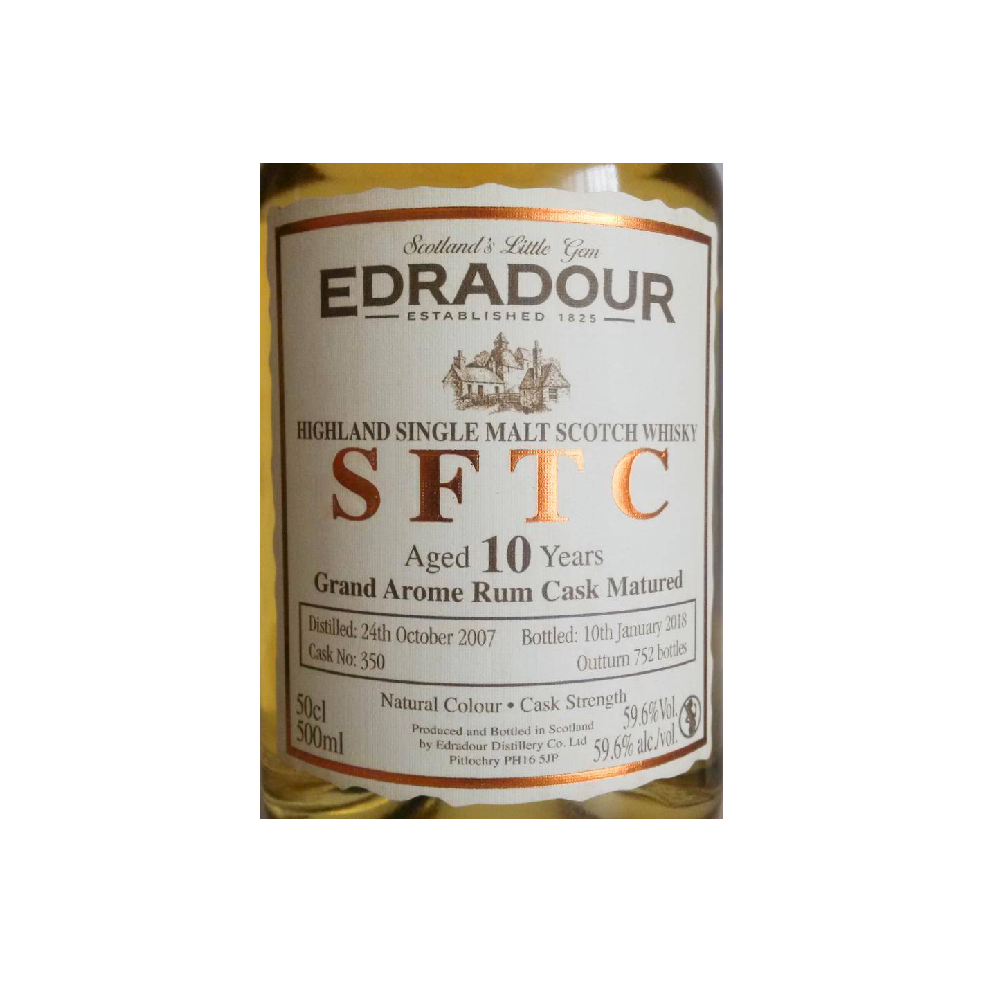 Edradour 2007 10 Years Single Malt Whisky 2