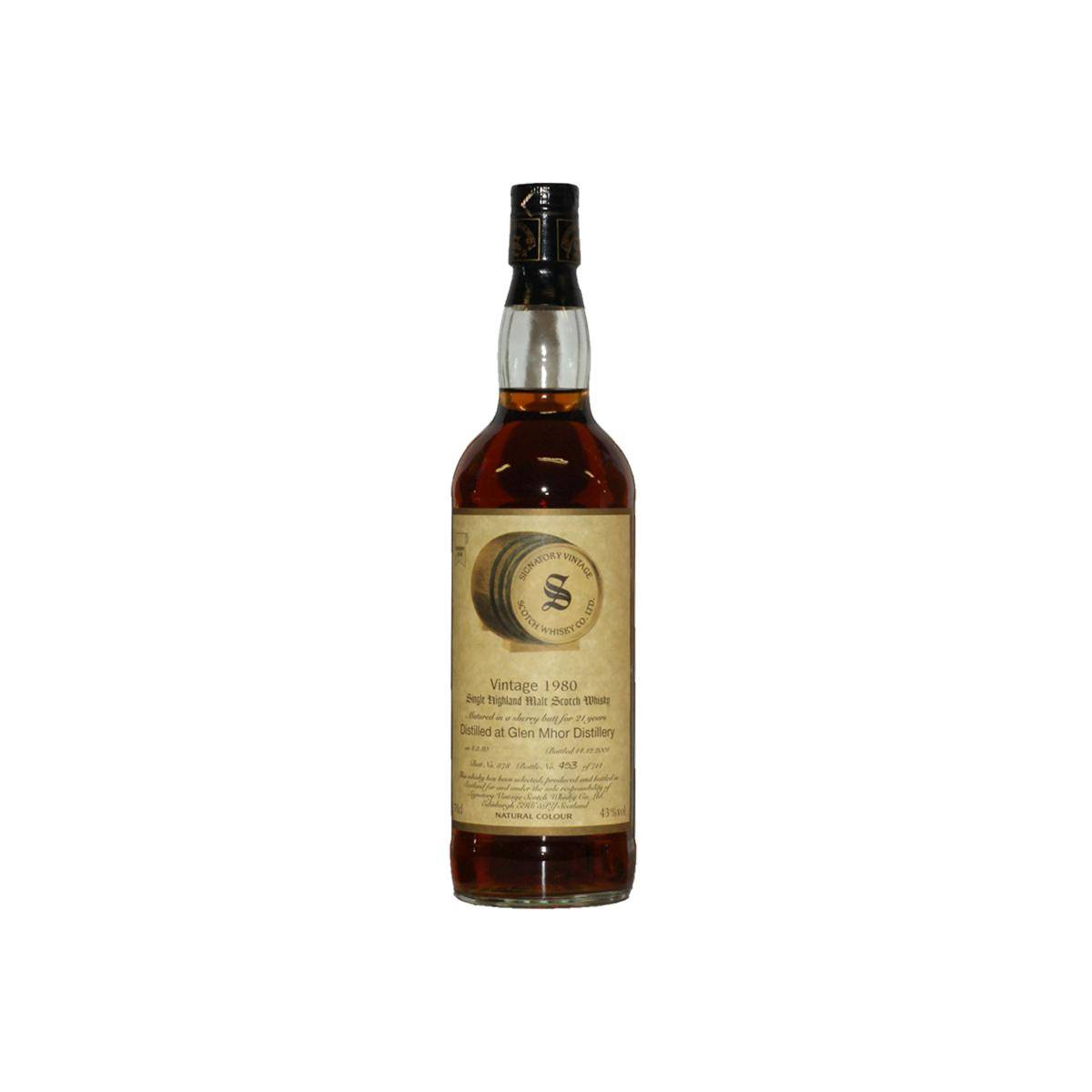 Glen Mhor Vintage Collection 1980 21 Years Single Malt Whisky