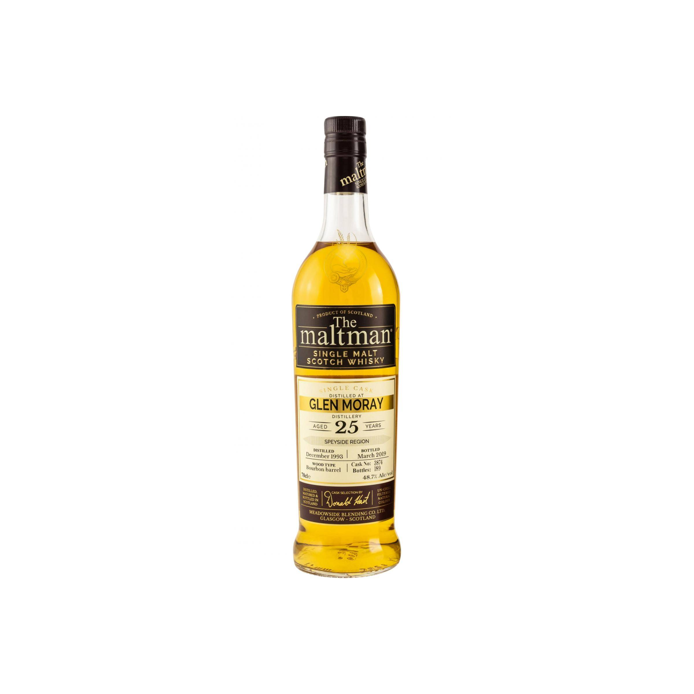 Glen Moray 1993 25 Years Single Malt Whisky