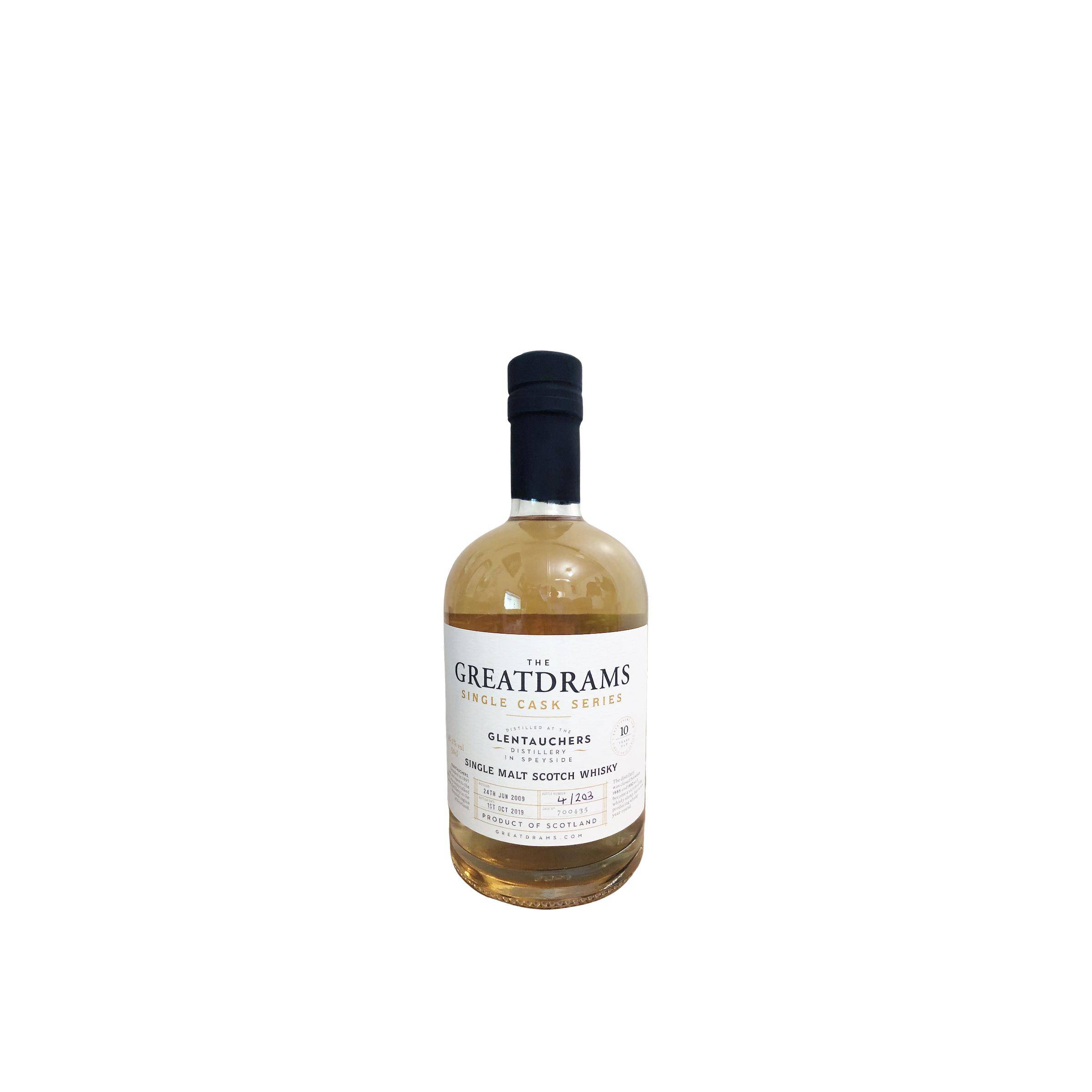 Glentauchers Single Cask 2009 10 Years Single Malt Whisky
