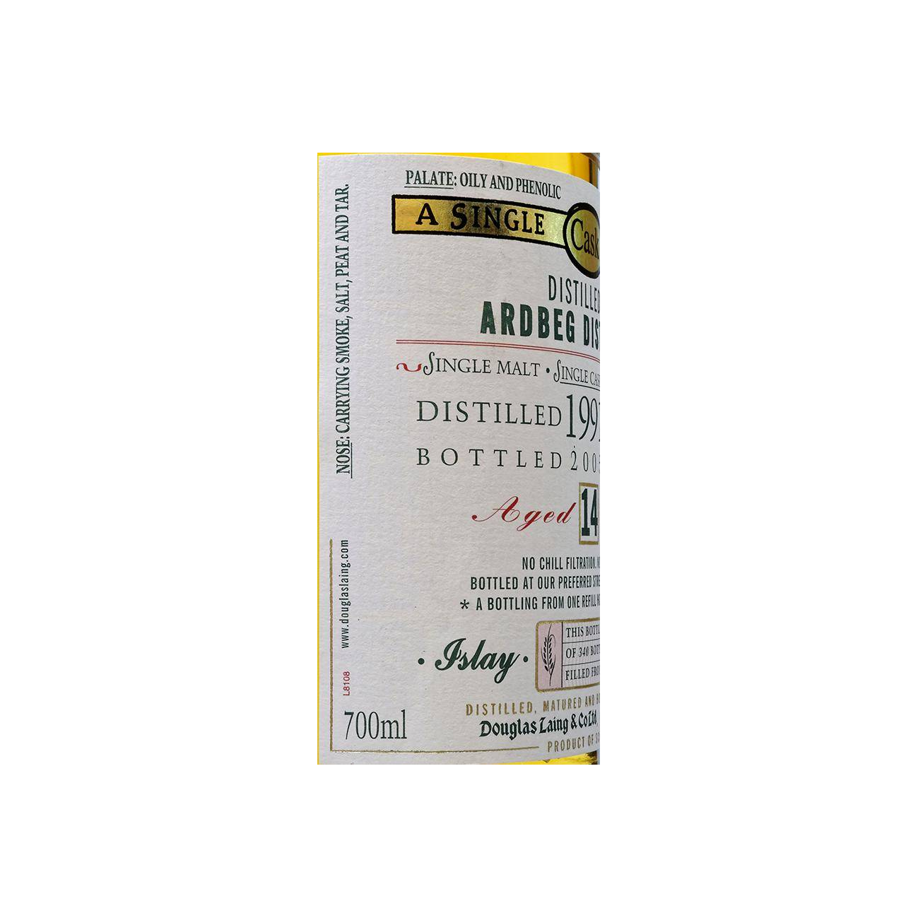 Ardbeg Old Malt Cask 1991 14 Years Single Malt Whisky 3