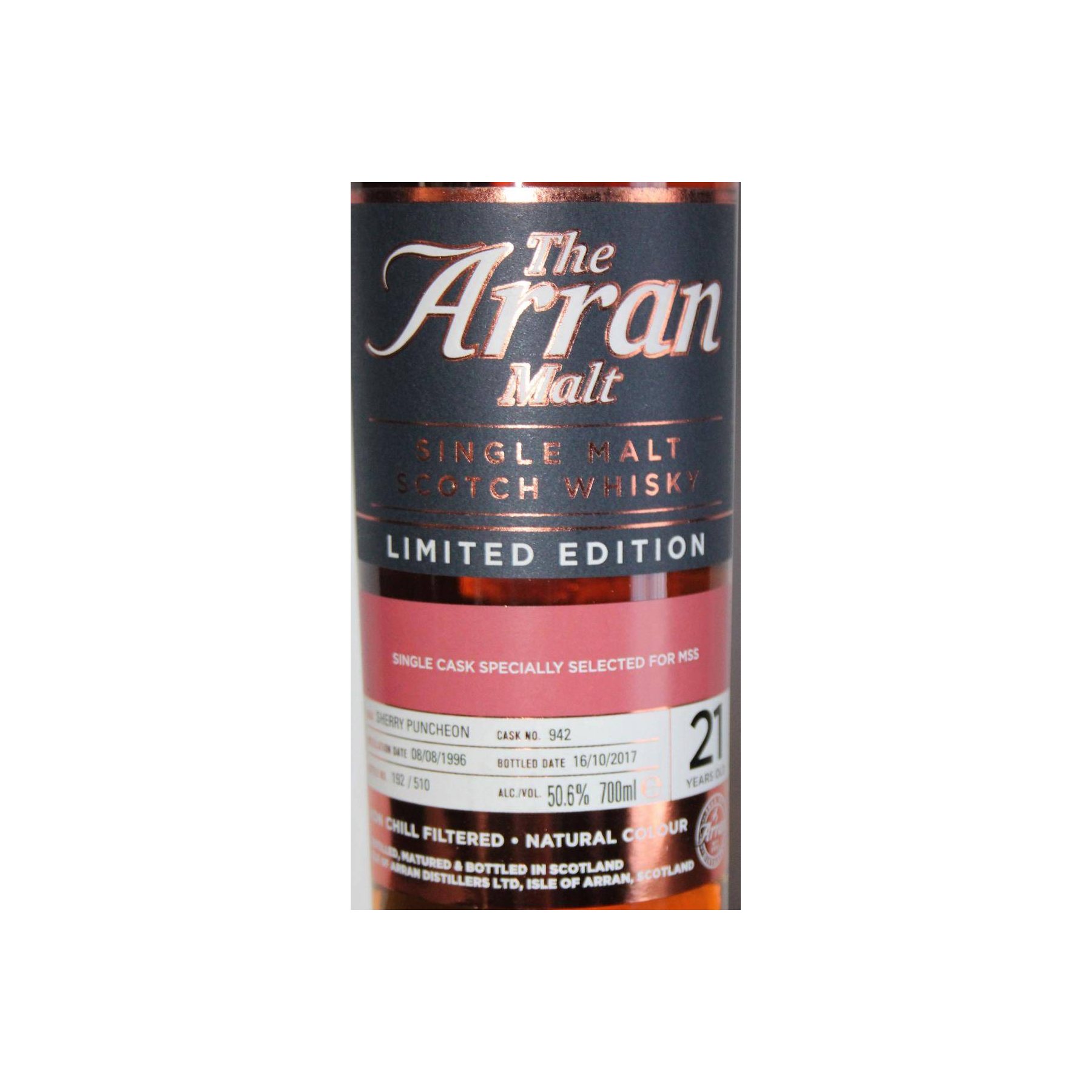 Arran Private Cask 1996 21 Years Single Malt Whisky 3