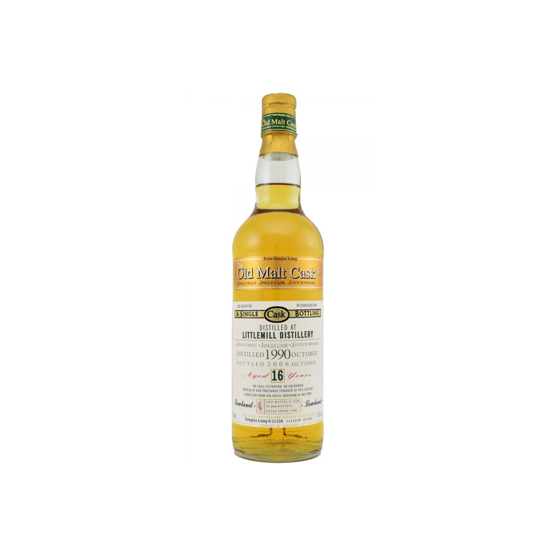 Littlemill Old Malt Cask 1990 16 Years Single Malt Whisky