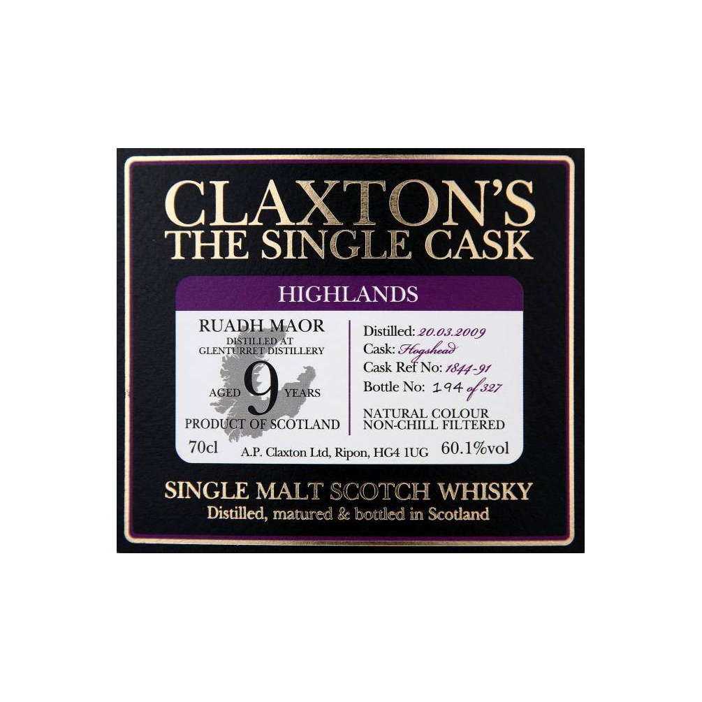 The Glenturret 2009 9 Years Single Malt Whisky 2