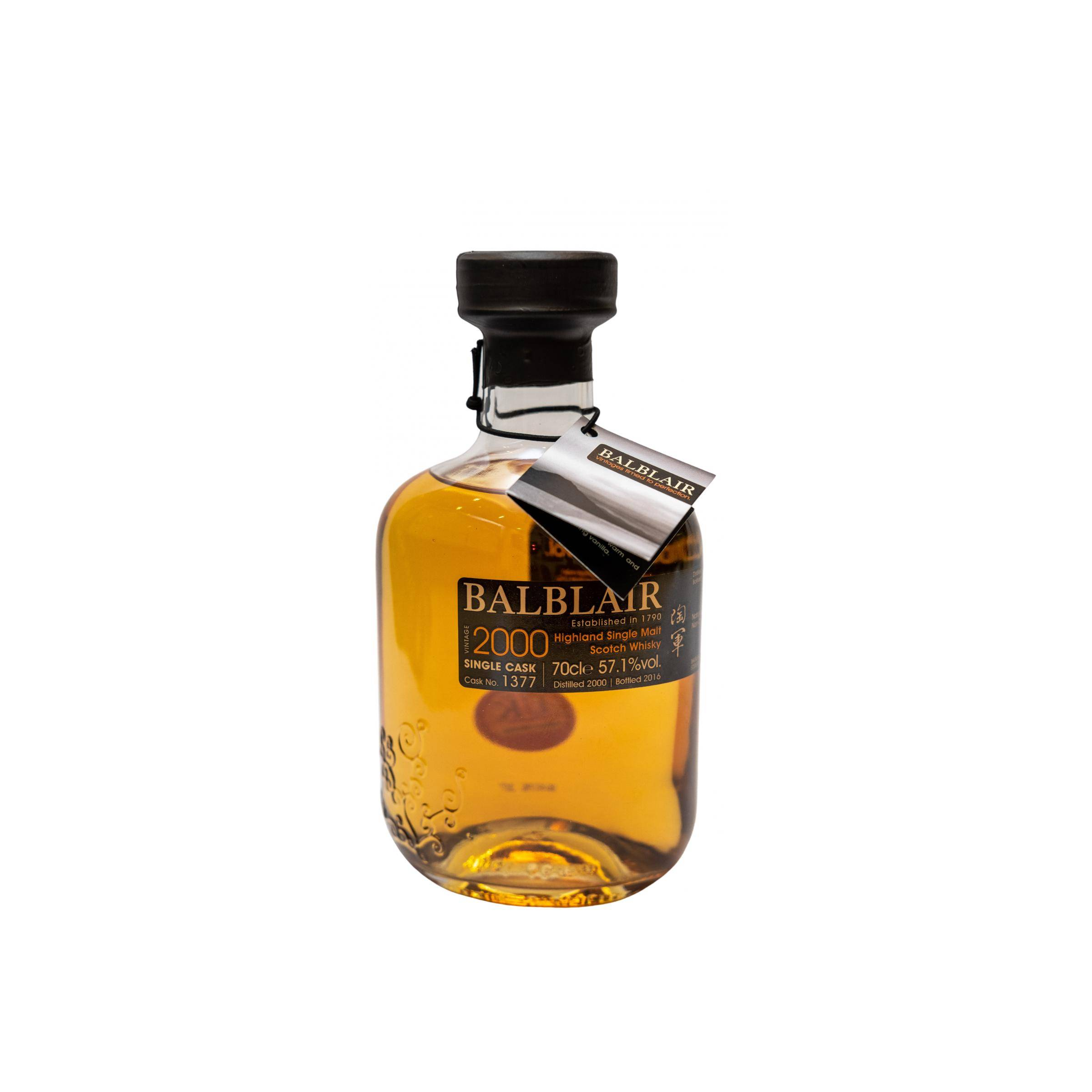 Balblair Single Cask 2000 16 Years Single Malt Whisky
