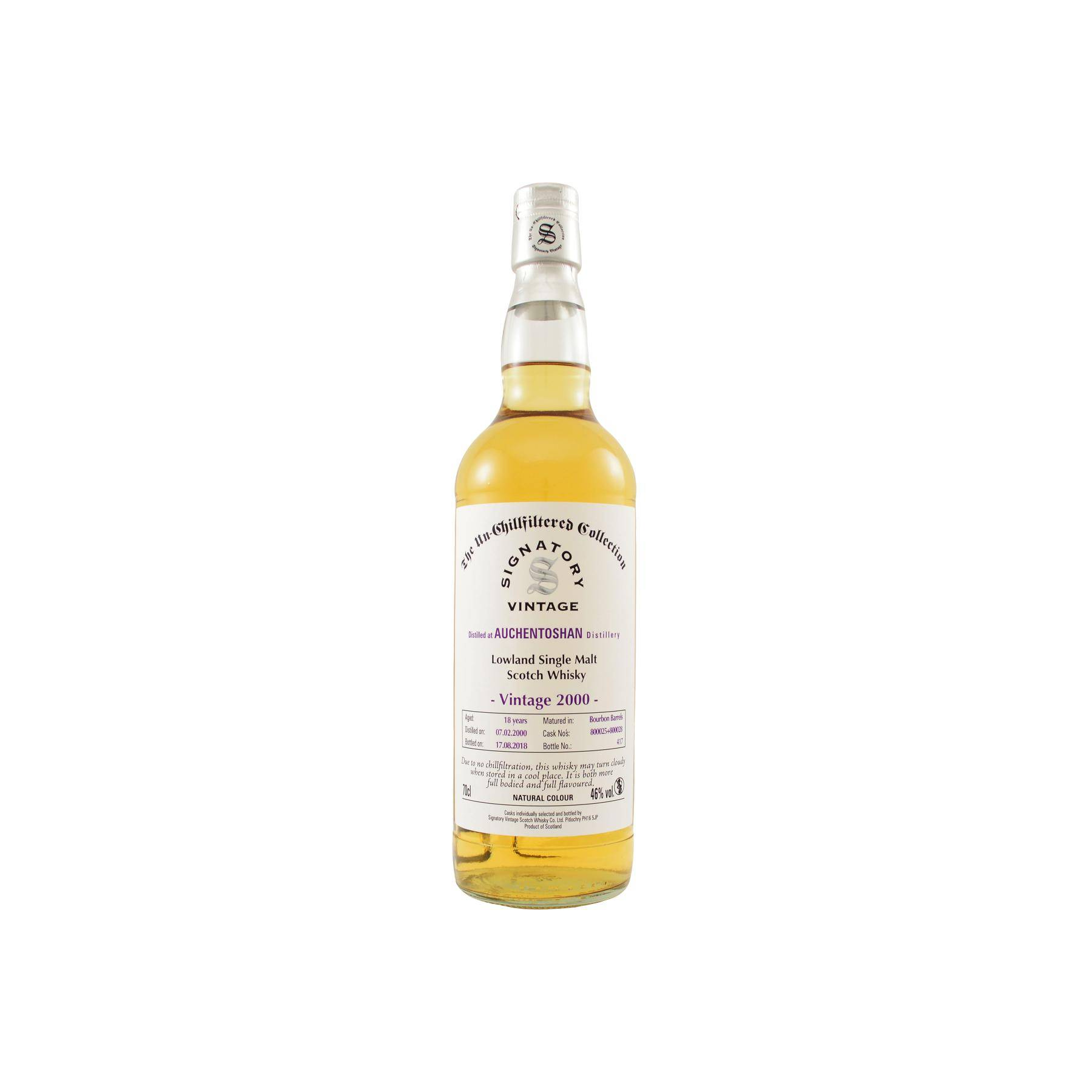 Auchentoshan The Un-Chillfiltered Collection 2000 18 Years Single Malt Whisky