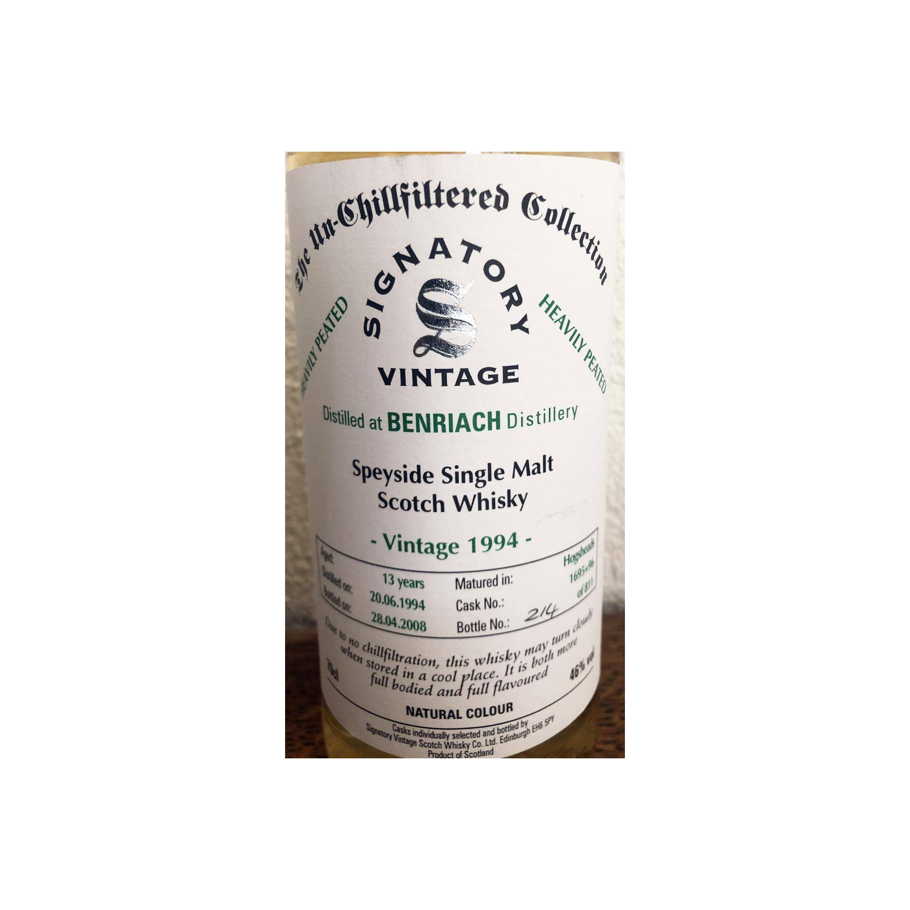 BenRiach 1994 13 Years Single Malt Whisky 3