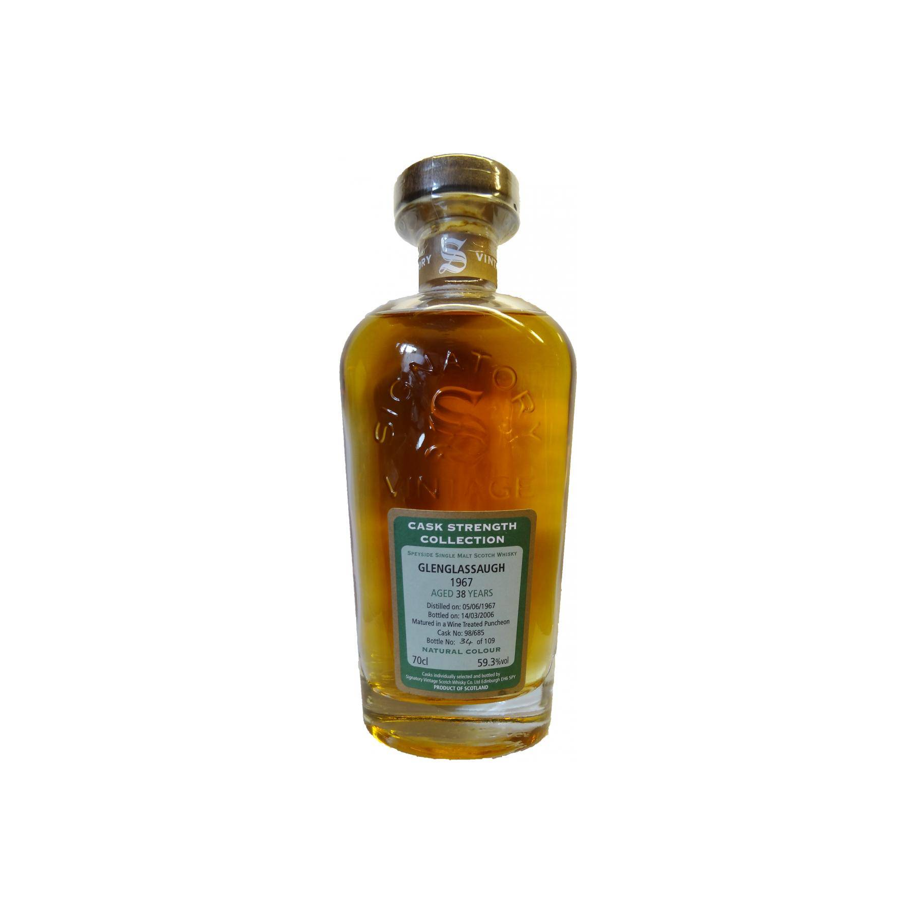 Glenglassaugh Cask Strength Collection 1967 38 Years Single Malt Whisky