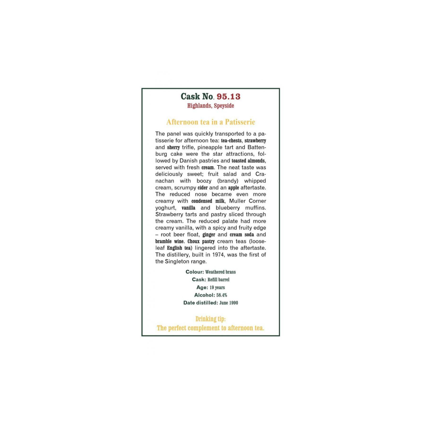 The Scotch Malt Whisky Society 1990 19 Years Single Malt Whisky