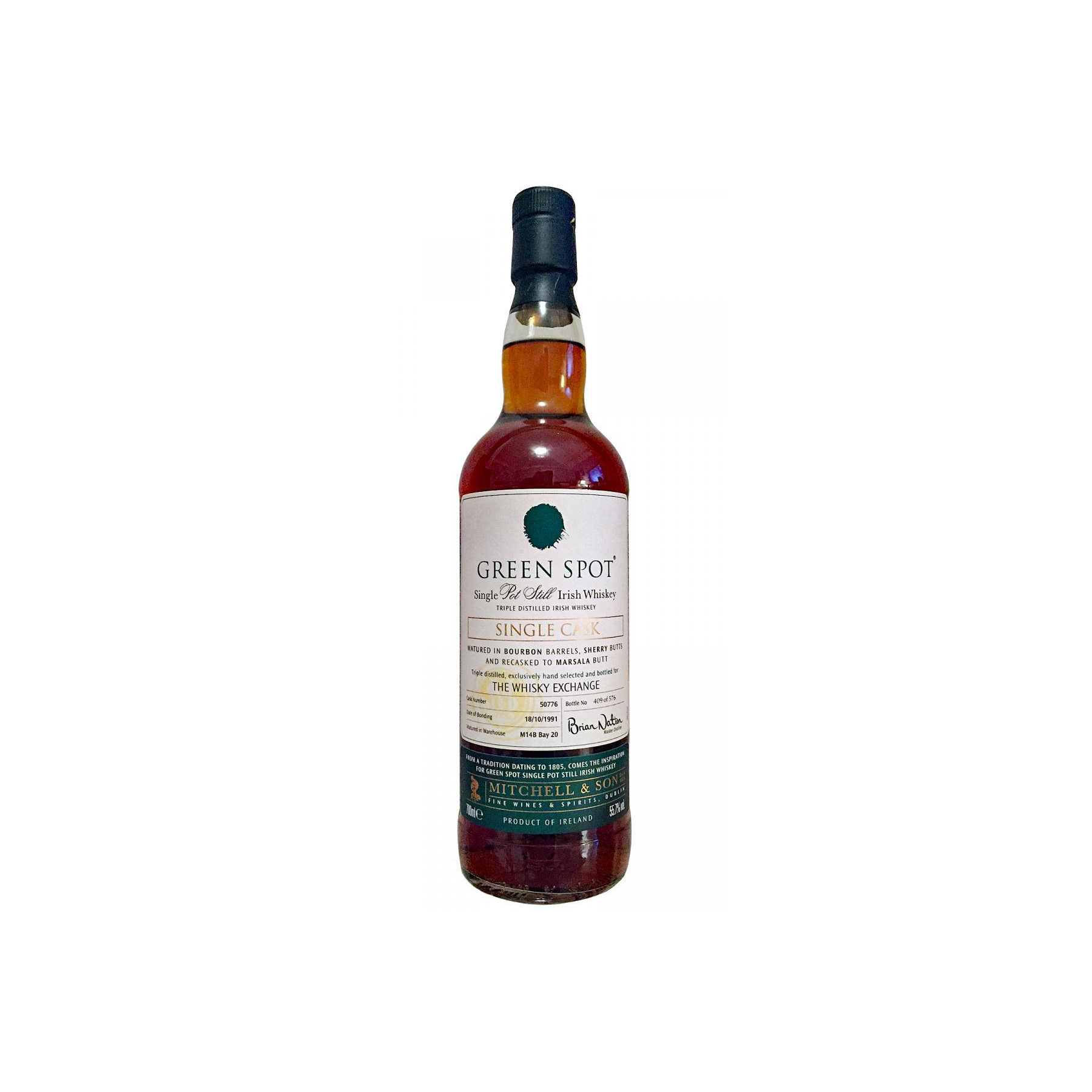 Green Spot Single Cask 1991 26 Years Single Pot Still Whisky