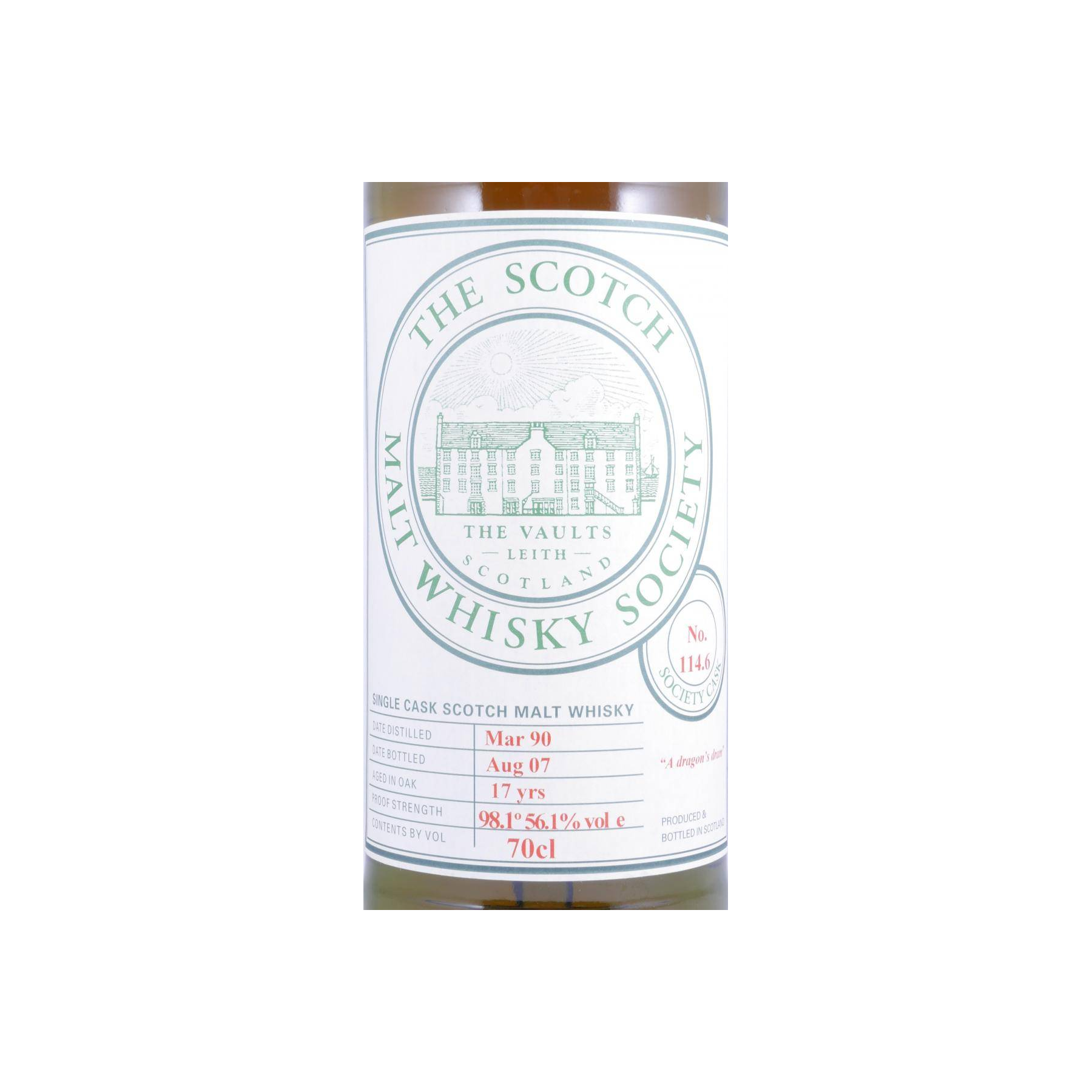 The Scotch Malt Whisky Society 1990 17 Years Single Malt Whisky 2