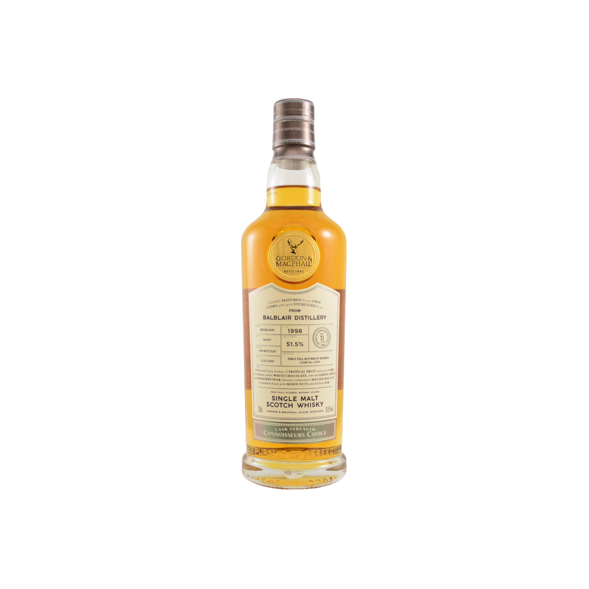 Balblair Connoisseurs Choice - Cask Strength 1998 21 Years Single Malt Whisky
