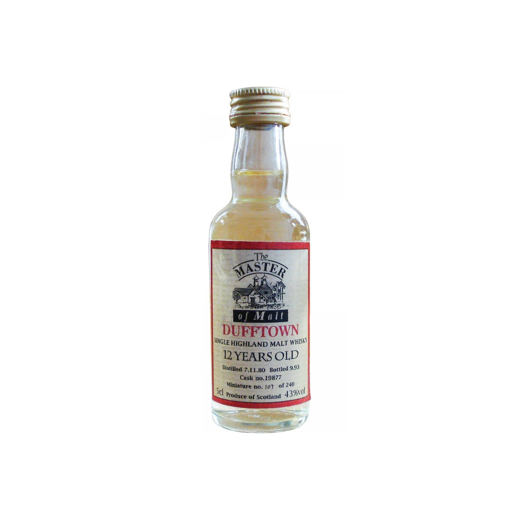 Dufftown Miniature 1980 12 Years Single Malt Whisky 2