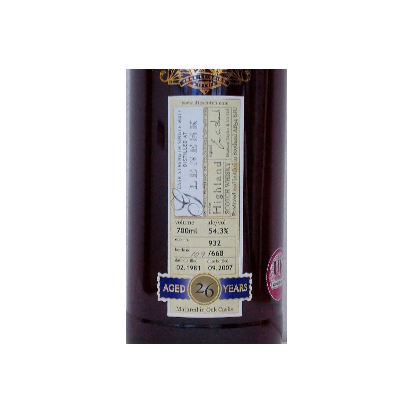 The Scotch Malt Whisky Society Rare Auld 1981 26 Years Single Malt Whisky 2