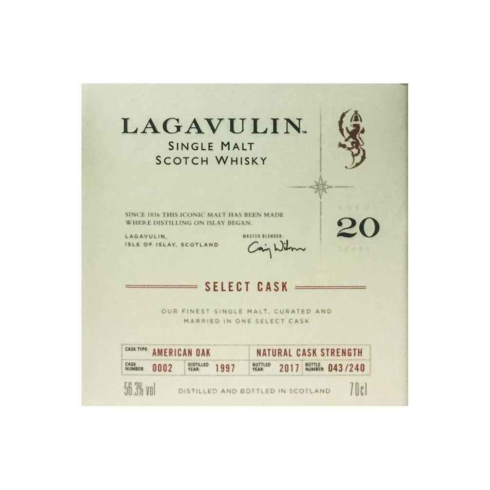 Lagavulin 1997 20 Years Single Malt Whisky 3